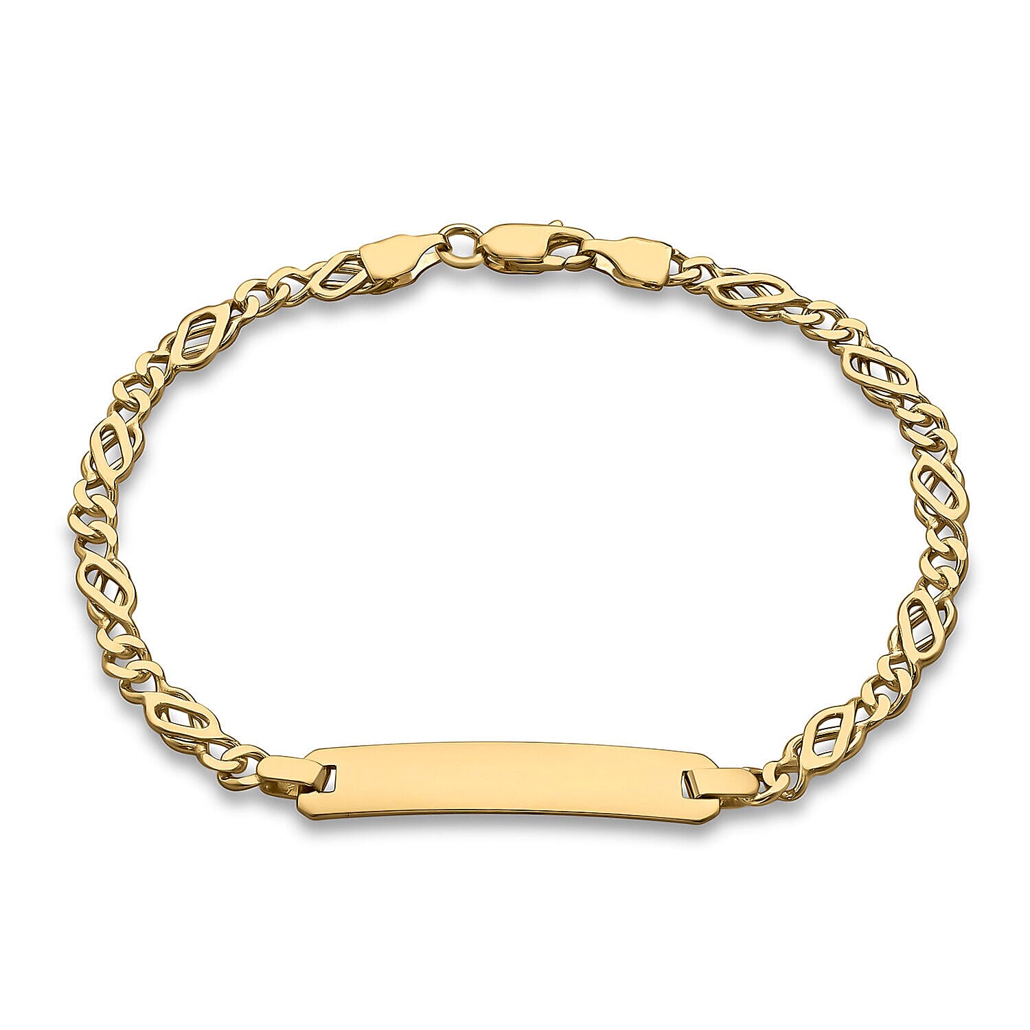 9K Yellow Gold  Bracelet (Size - 7),  Gold Wt. 4.9 Gms