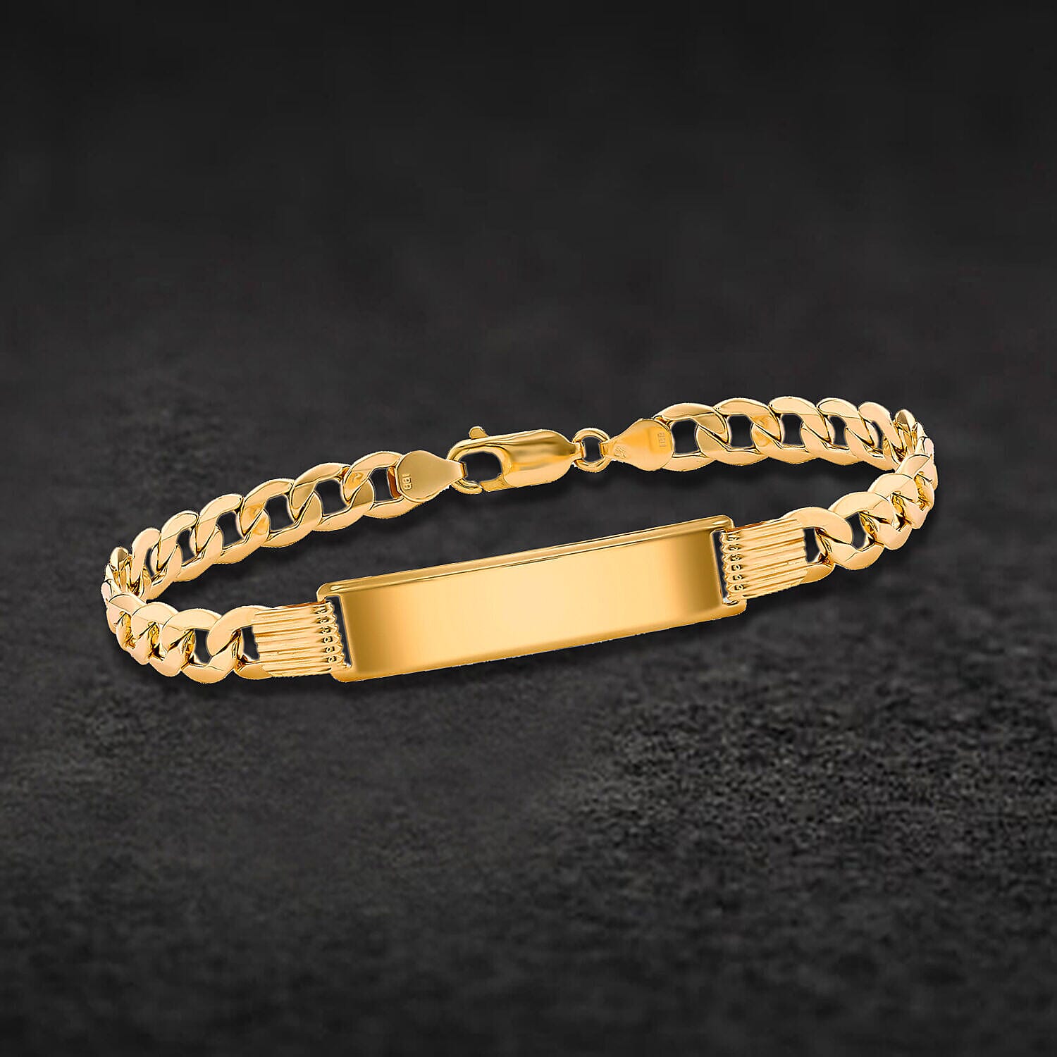 9K Yellow Gold  Bracelet (Size - 8.5),  Gold Wt. 6.3 Gms
