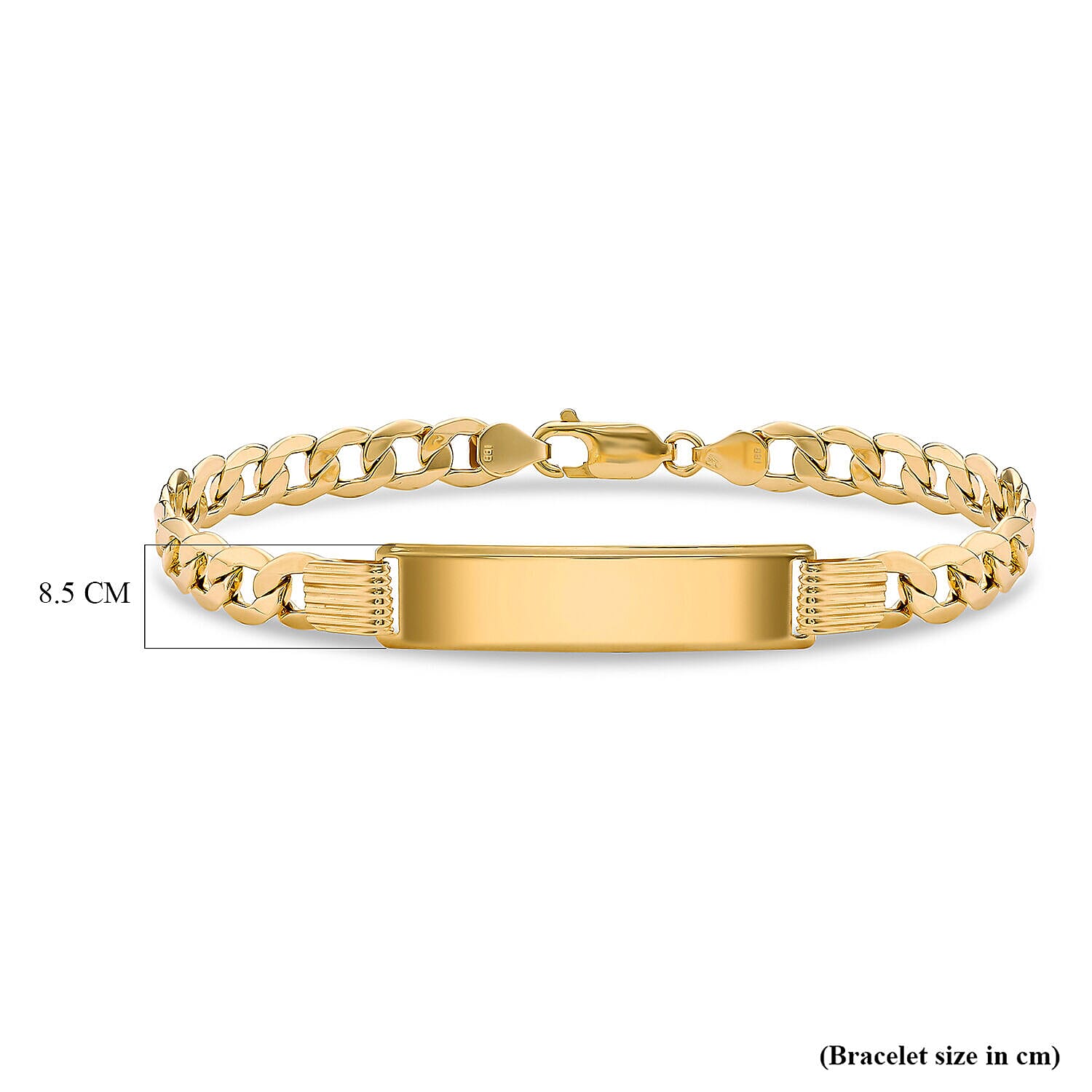 9K Yellow Gold  Bracelet (Size - 8.5),  Gold Wt. 6.3 Gms