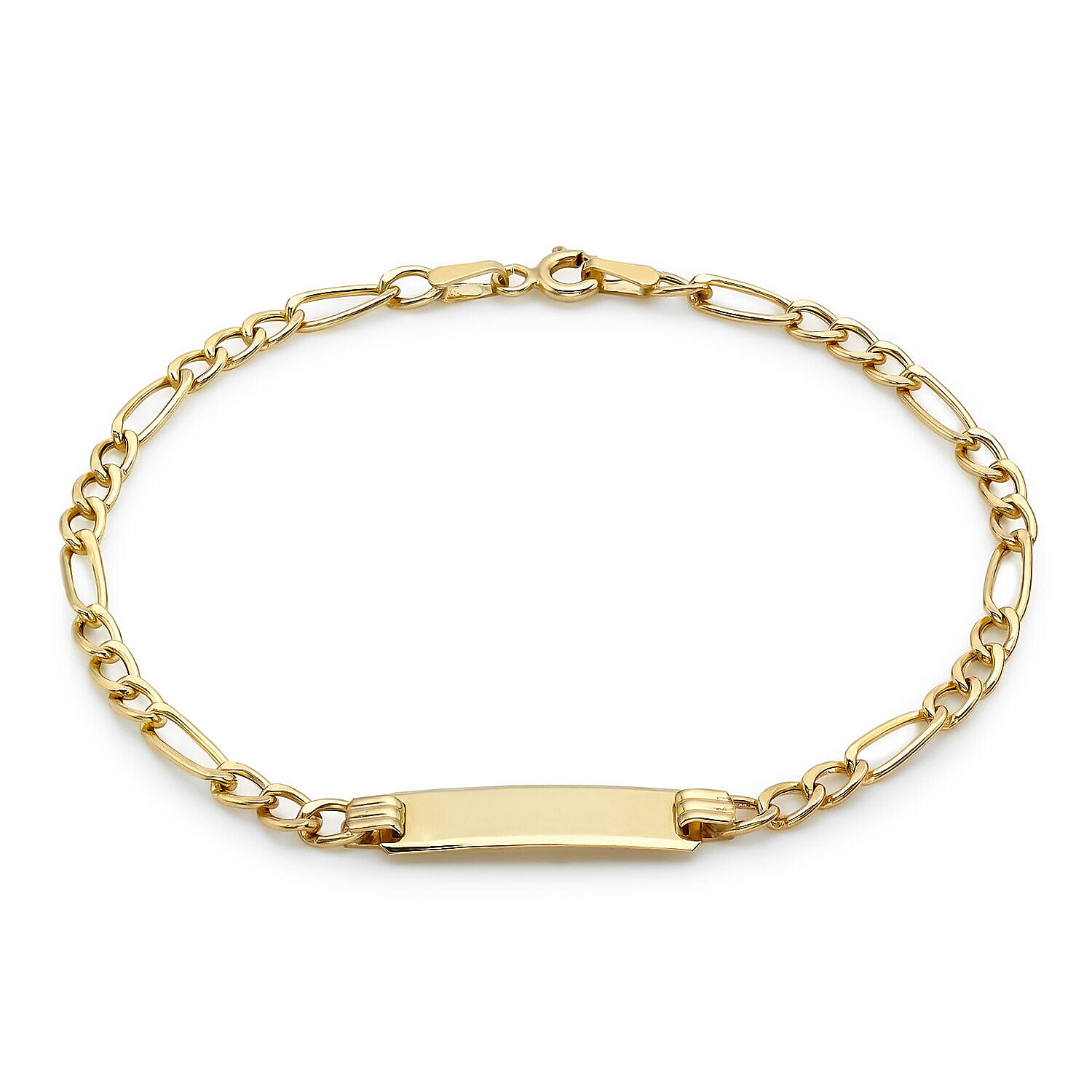 9K Yellow Gold  Bracelet (Size - 7),  Gold Wt. 1.7 Gms