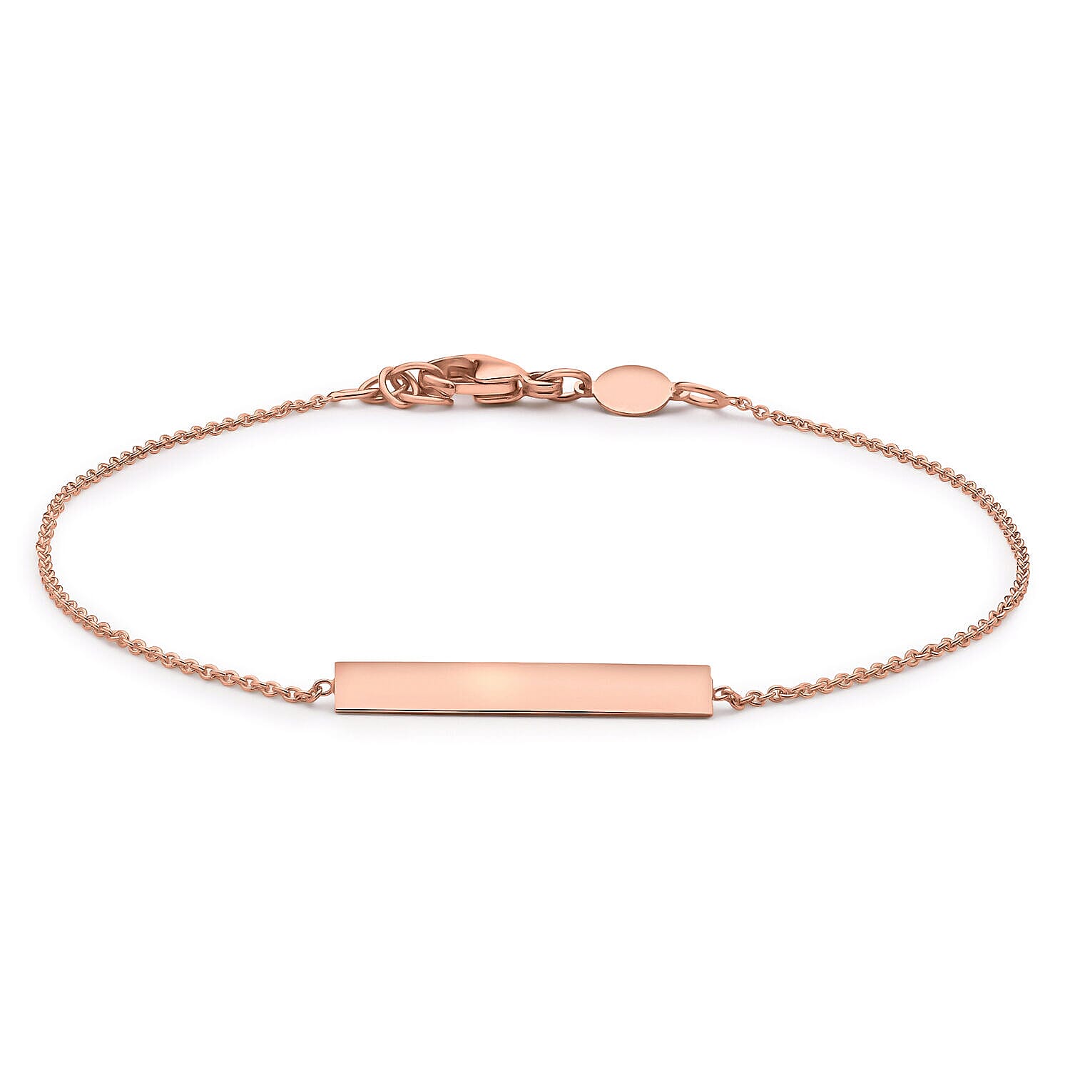 9K Rose Gold  Bracelet (Size - 7.5),  Gold Wt. 1.2 Gms