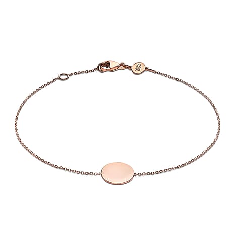 9K Rose Gold  Bracelet (Size - 7),  Gold Wt. 1.3 Gms