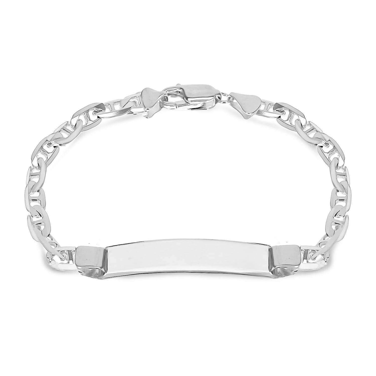 Sterling Silver Bracelet (Size - 7.5),  Silver Wt. 10.2 Gms