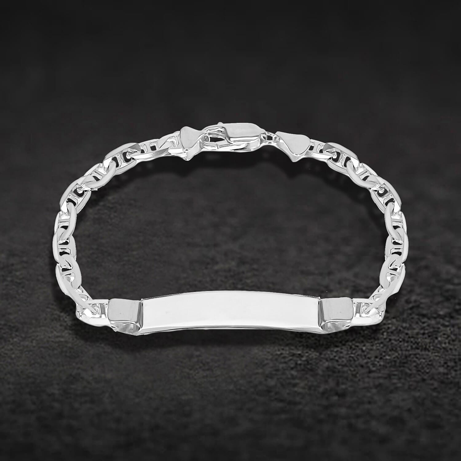 Sterling Silver Bracelet (Size - 7.5),  Silver Wt. 10.2 Gms