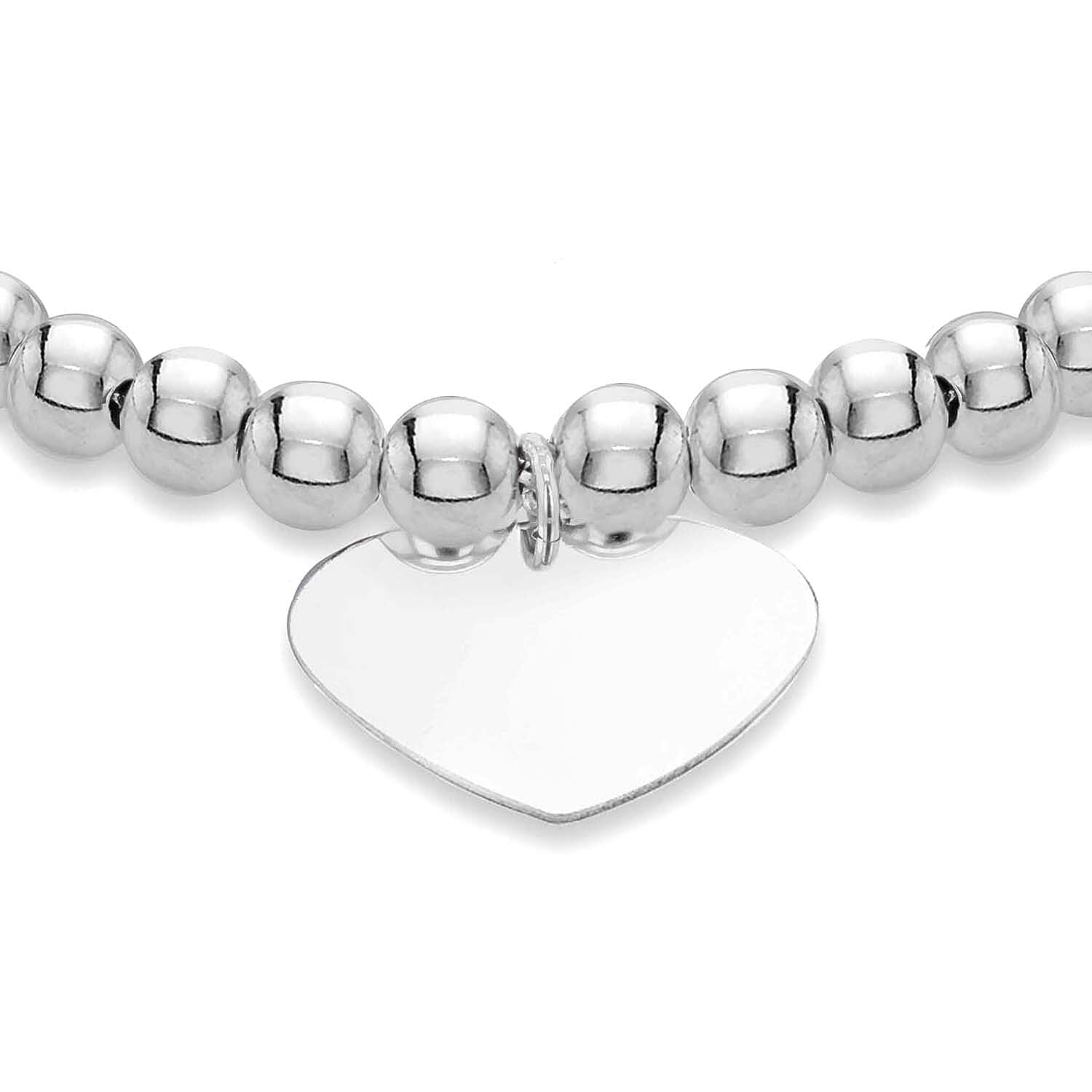 Rhodium Overlay Sterling Silver Bracelet (Size - 9),  Silver Wt. 7.2 Gms