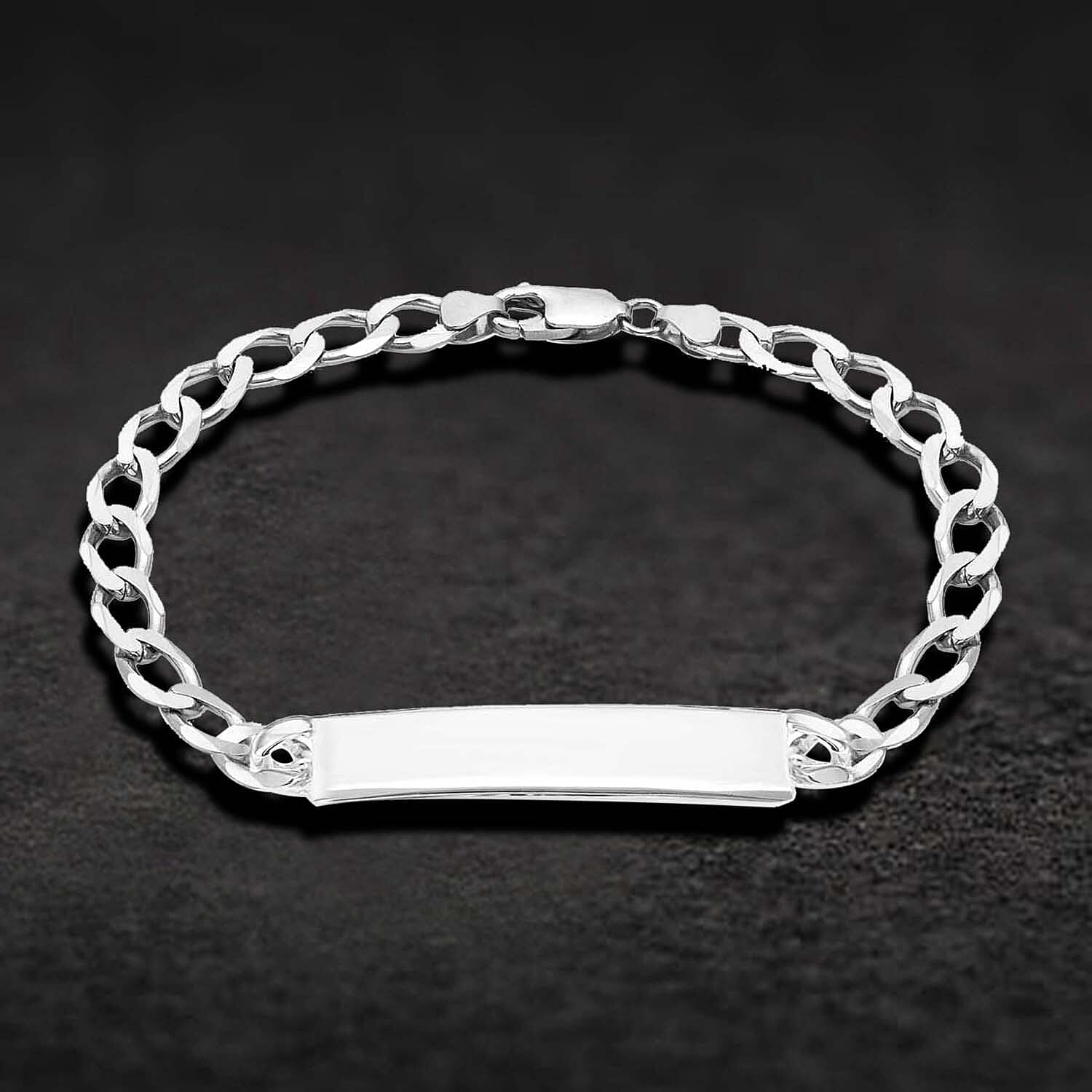 Sterling Silver Bracelet (Size - 8.5),  Silver Wt. 19.2 Gms