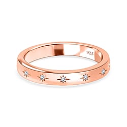 Diamond Ring in Sterling Silver 0.030 Ct.