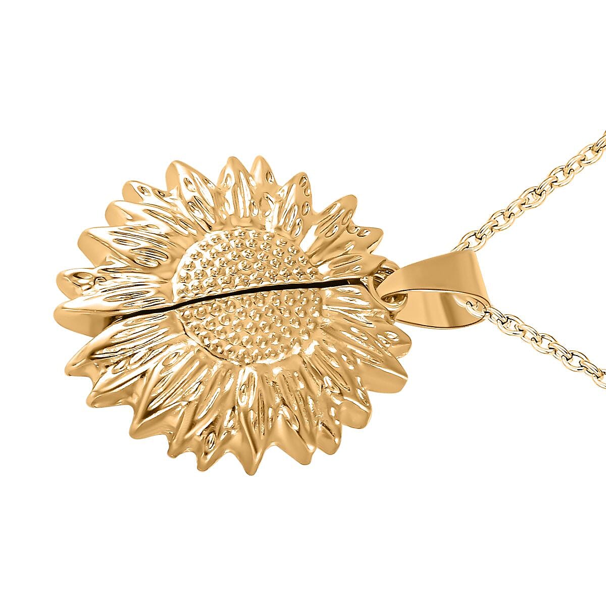 Rose Quartz Openable Wings Necklace (Size - 24) in Yellow Gold Tone 25.00 Ct