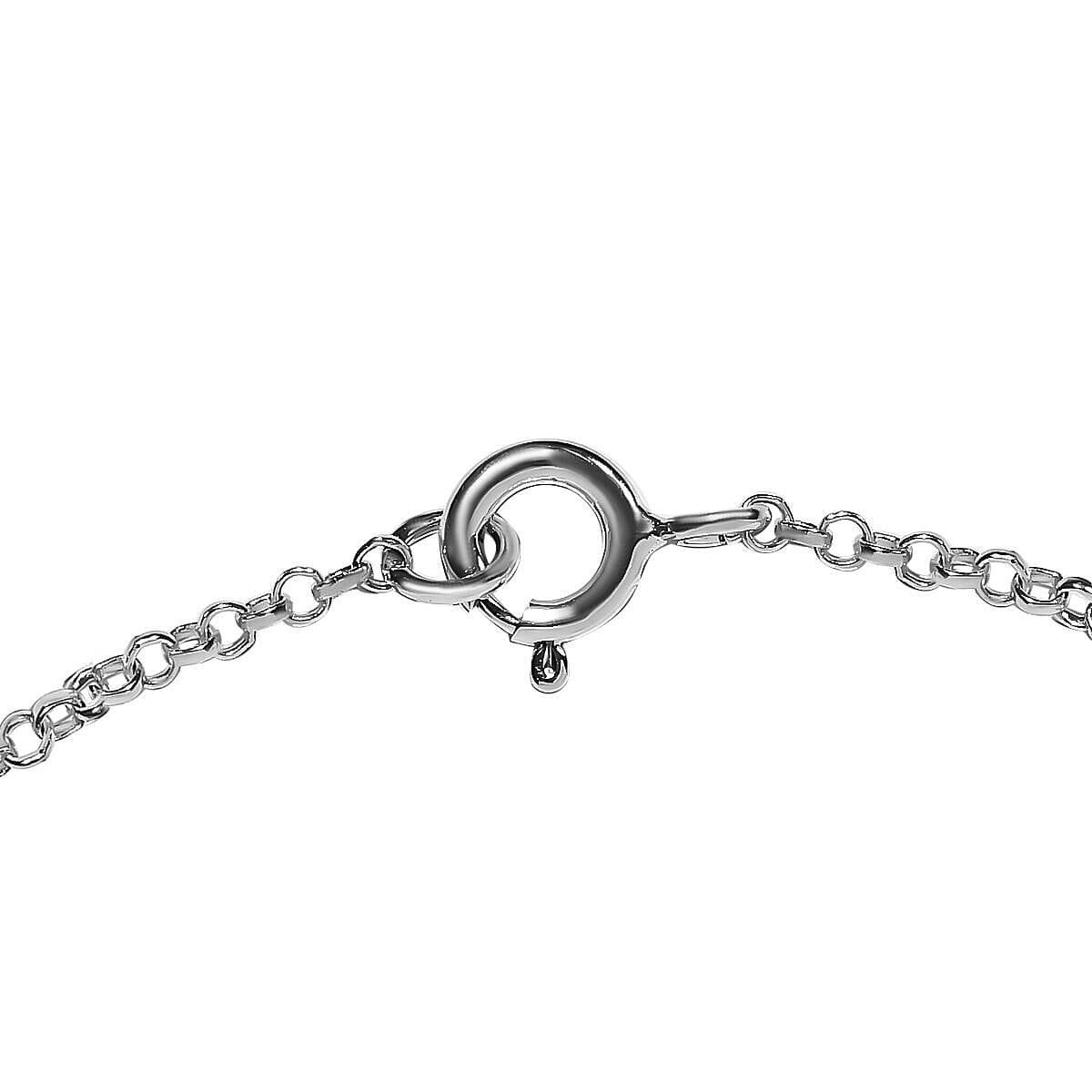 New York Close Out Deal - Sterling Silver Charms Bracelet (Size - 7.5) with Lobster Clasp