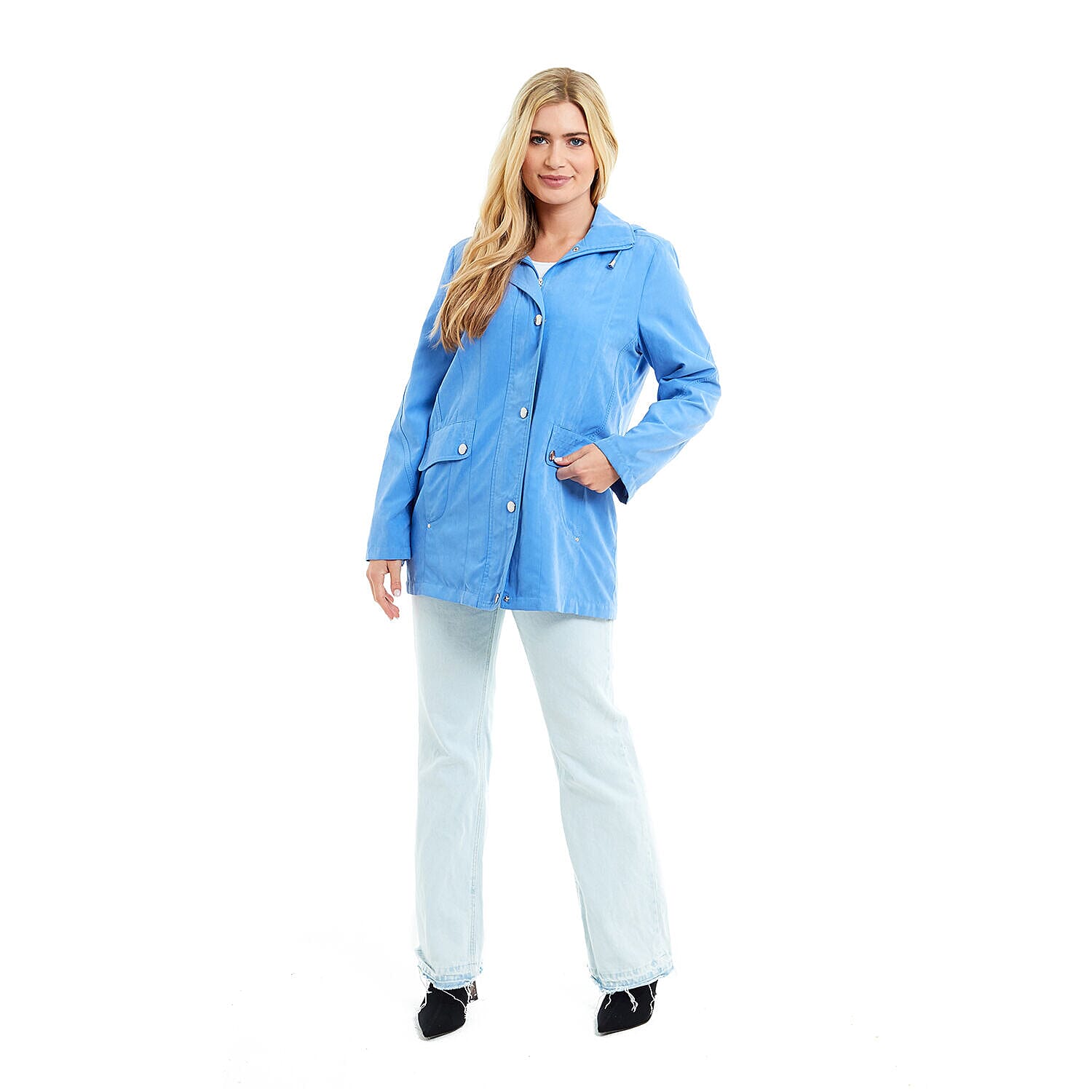 Klassik - Ladies Showerproof Woven Jacket (Size 12) - Ultra Marine