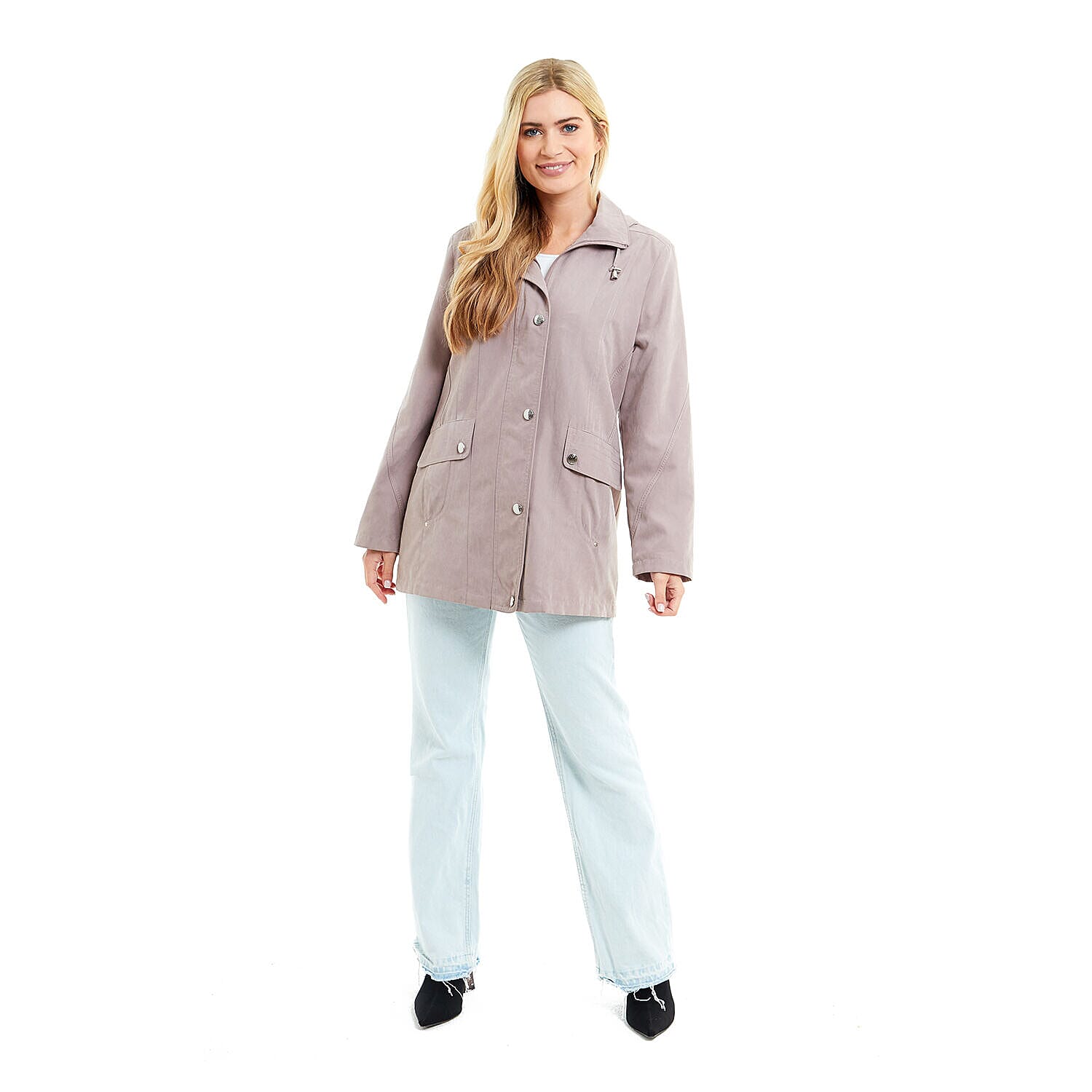 Klassik - Ladies Showerproof Woven Jacket (Size 12) - Ultra Marine