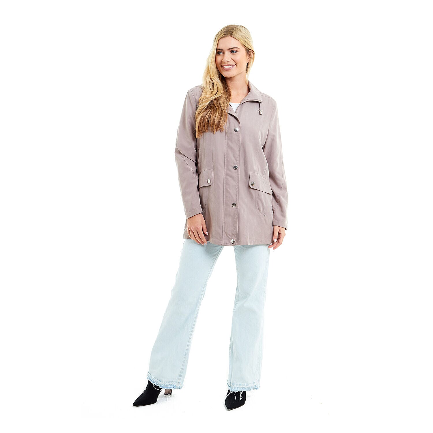 Klassik - Ladies Showerproof Woven Jacket (Size 12) - Ultra Marine