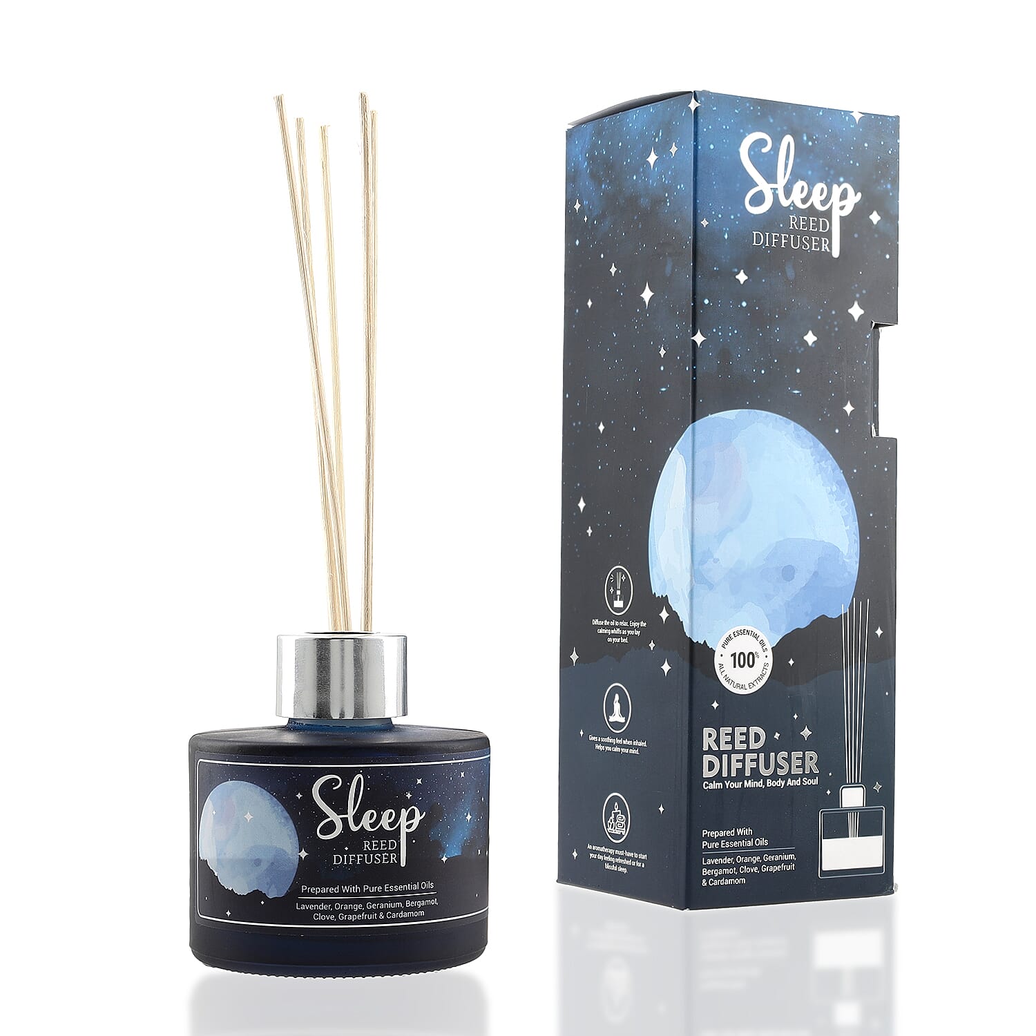 SLEEP Reed Diffuser (100ml) with 6 Reeds Blend of Pure Essential Oil