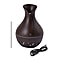 Ultrasonic Aroma Humidifier with LED Light (Size 14x10 cm) - Dark Brown