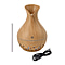 Ultrasonic Aroma Humidifier with LED Light (Size 14x10 cm) - Dark Brown