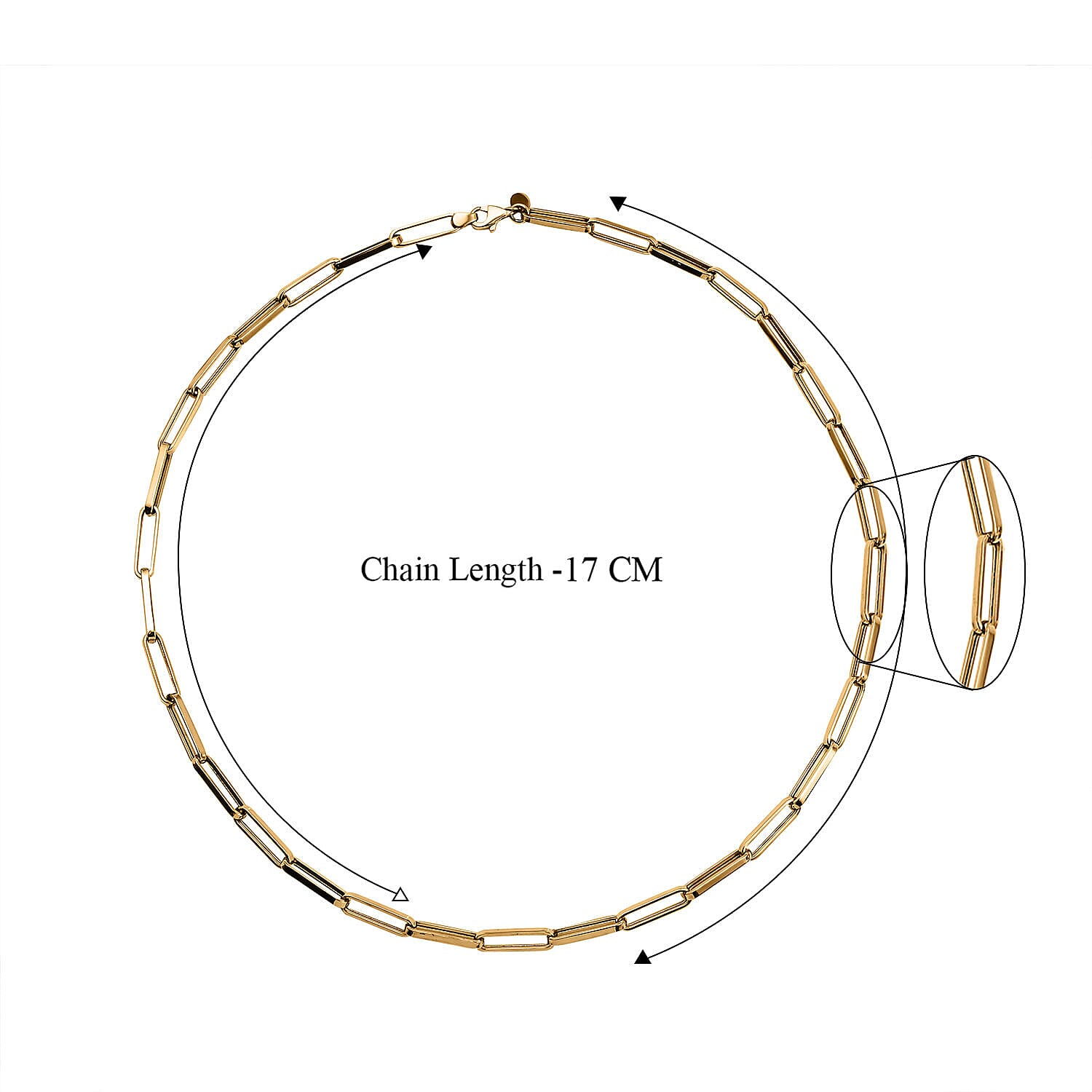 RACHEL GALLEY - 14K Yellow Gold Necklace (Size - 20) with Lobster Clasp, Gold Wt. 8.00 Gms