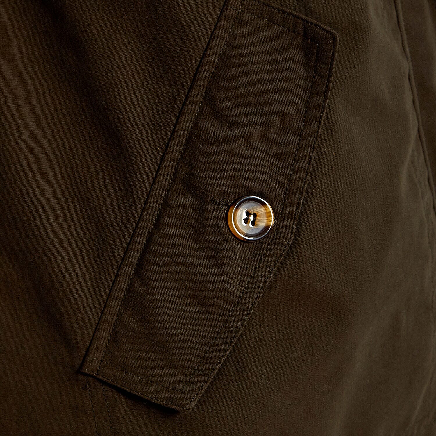 Betty Kay - Ladies Stripe Lined Cotton Jacket (Size 12) - Khaki