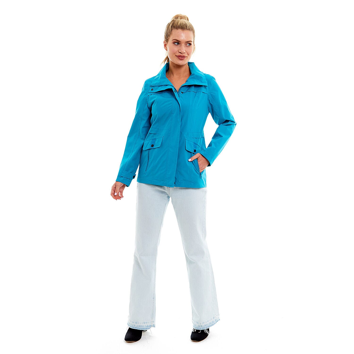 Arctic Storm- Ladies Waterproof Jacket (Size 12) - Bluebird