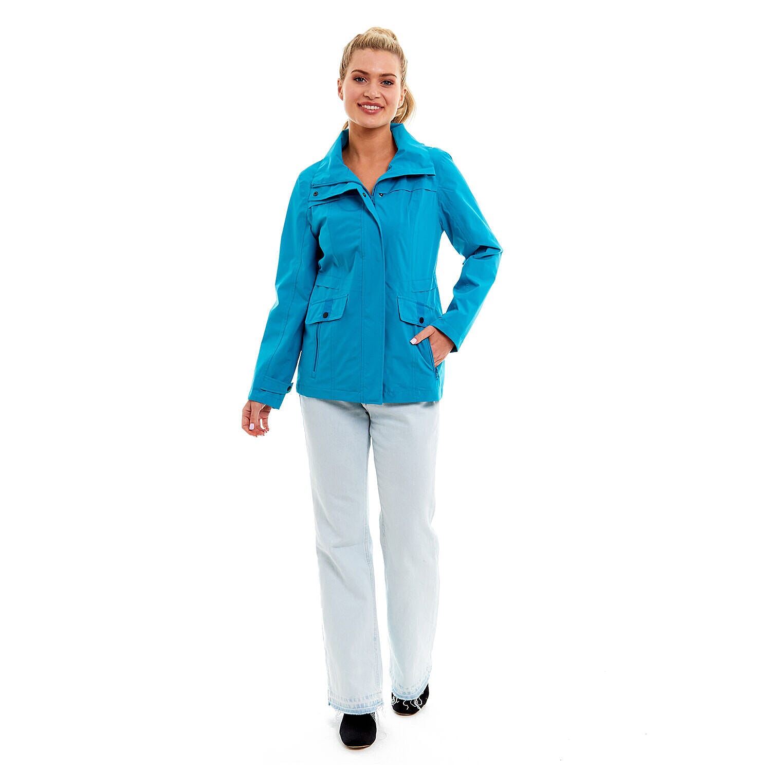 Arctic Storm- Ladies Waterproof Jacket (Size 12) - Bluebird