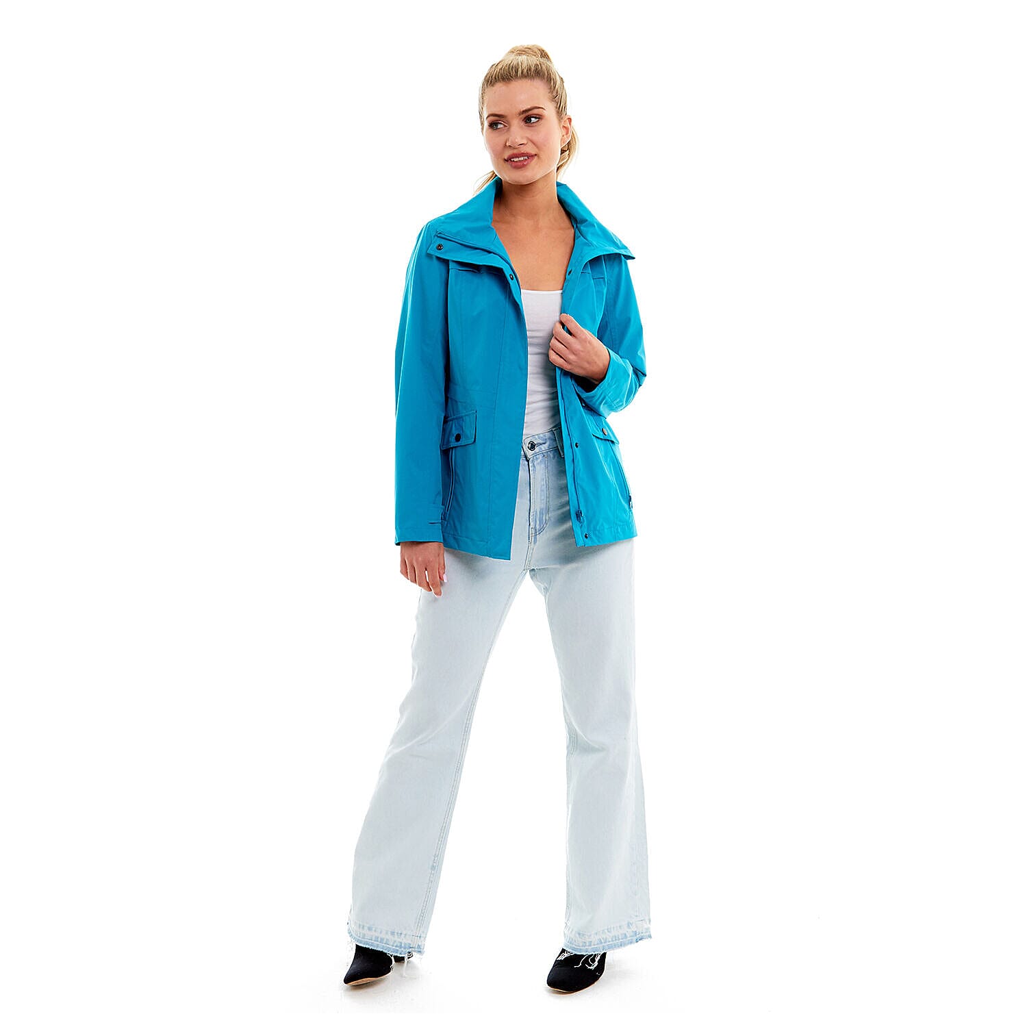 Arctic Storm- Ladies Waterproof Jacket (Size 12) - Bluebird