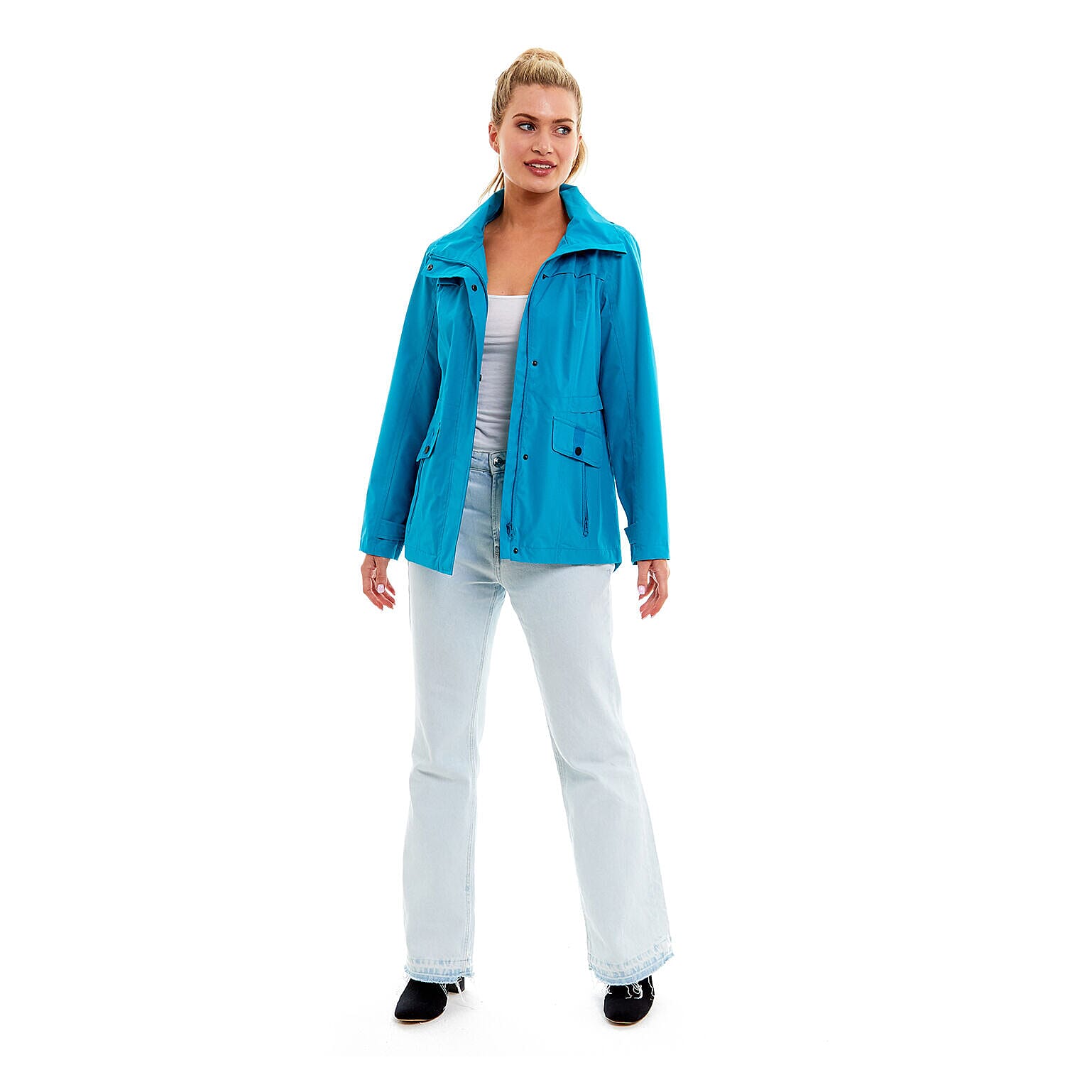 Arctic Storm- Ladies Waterproof Jacket (Size 12) - Bluebird
