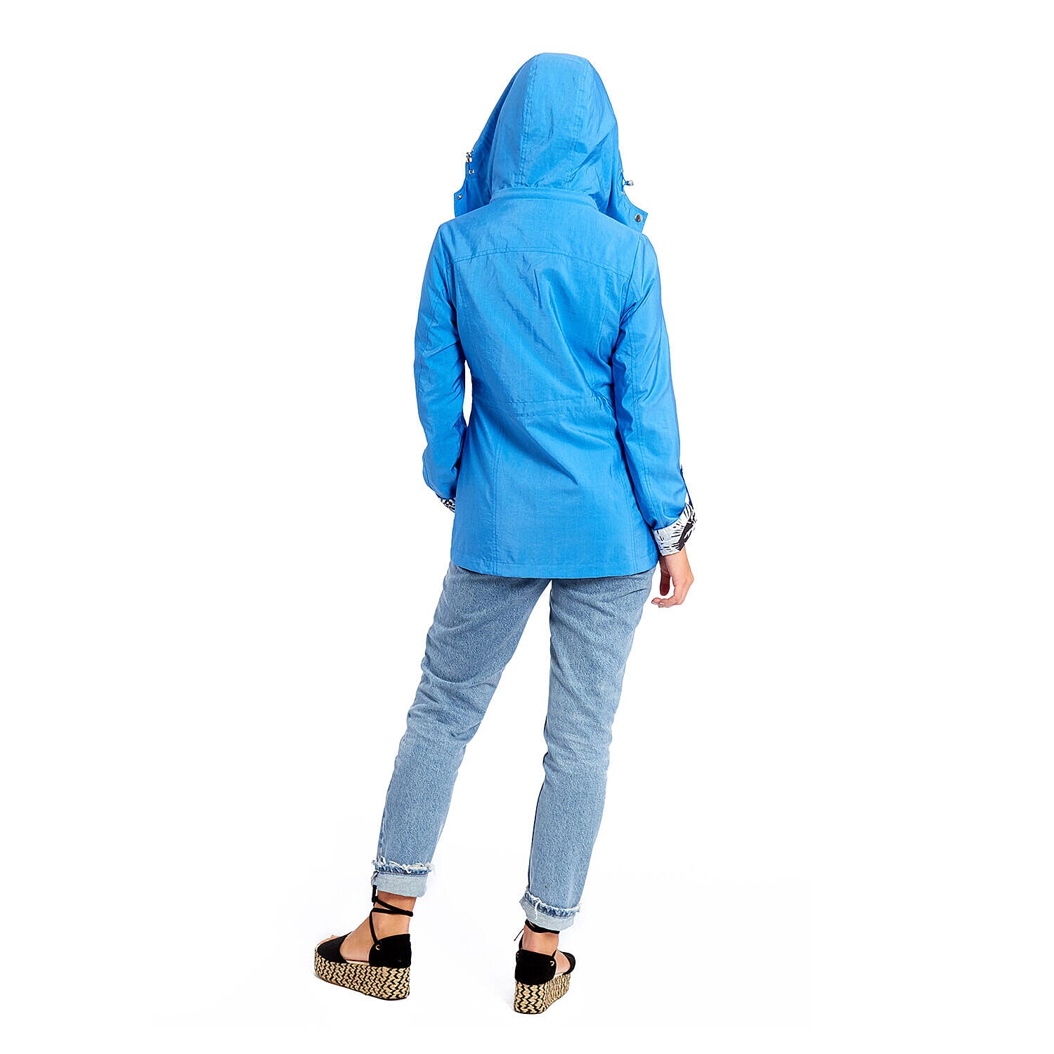 Betty Kay - Ladies Hooded Lightweight Woven Jacket (Size 12) - Mustard