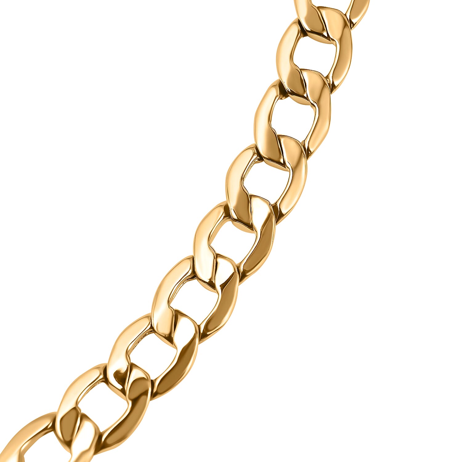 Italian Made Closeout Deal - 9K Yellow Gold Curb Necklace (Size - 18), Gold Wt. 6.20 Gms