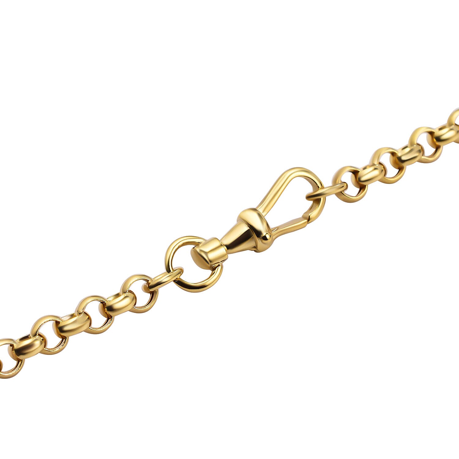 Hatton Garden Close Out Deal - 9K Yellow Gold Belcher Albert Necklace (Size - 18).Gold Wt 7.20 Gms