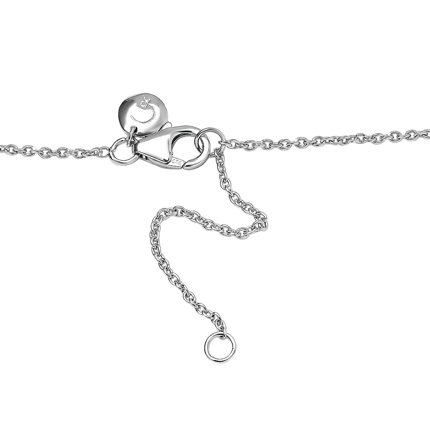 Rachel Galley - Rhodium Overlay Sterling Silver Fancy Necklace (Size - 20)