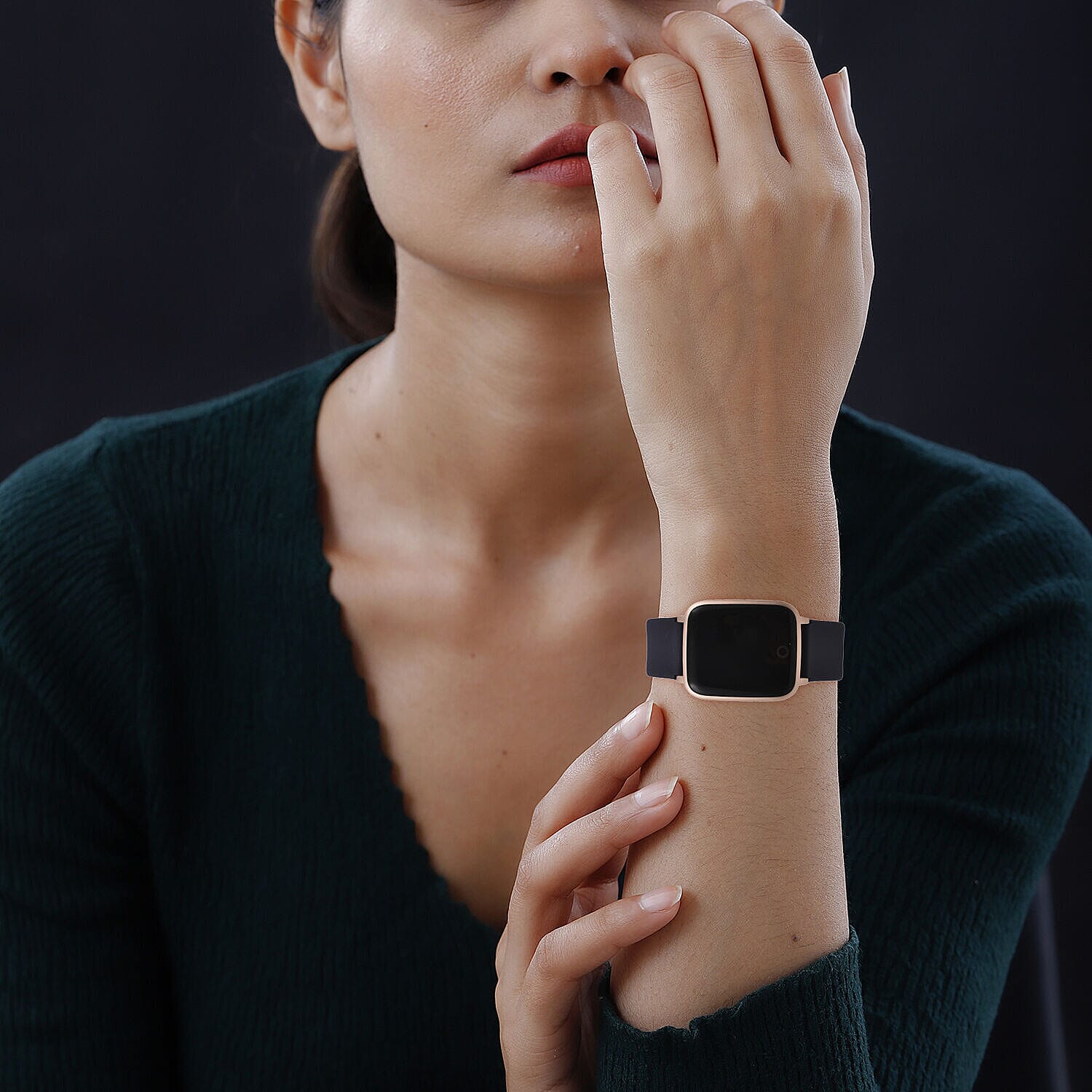 IP68 Water Proof Smart Watch with Touch Control, Heart Rate Monitor, Step Counter, Sleep Monitor, Calorie counter, Call and Message Notification, Sports and Relax Mode, for Android and IOS - Blue