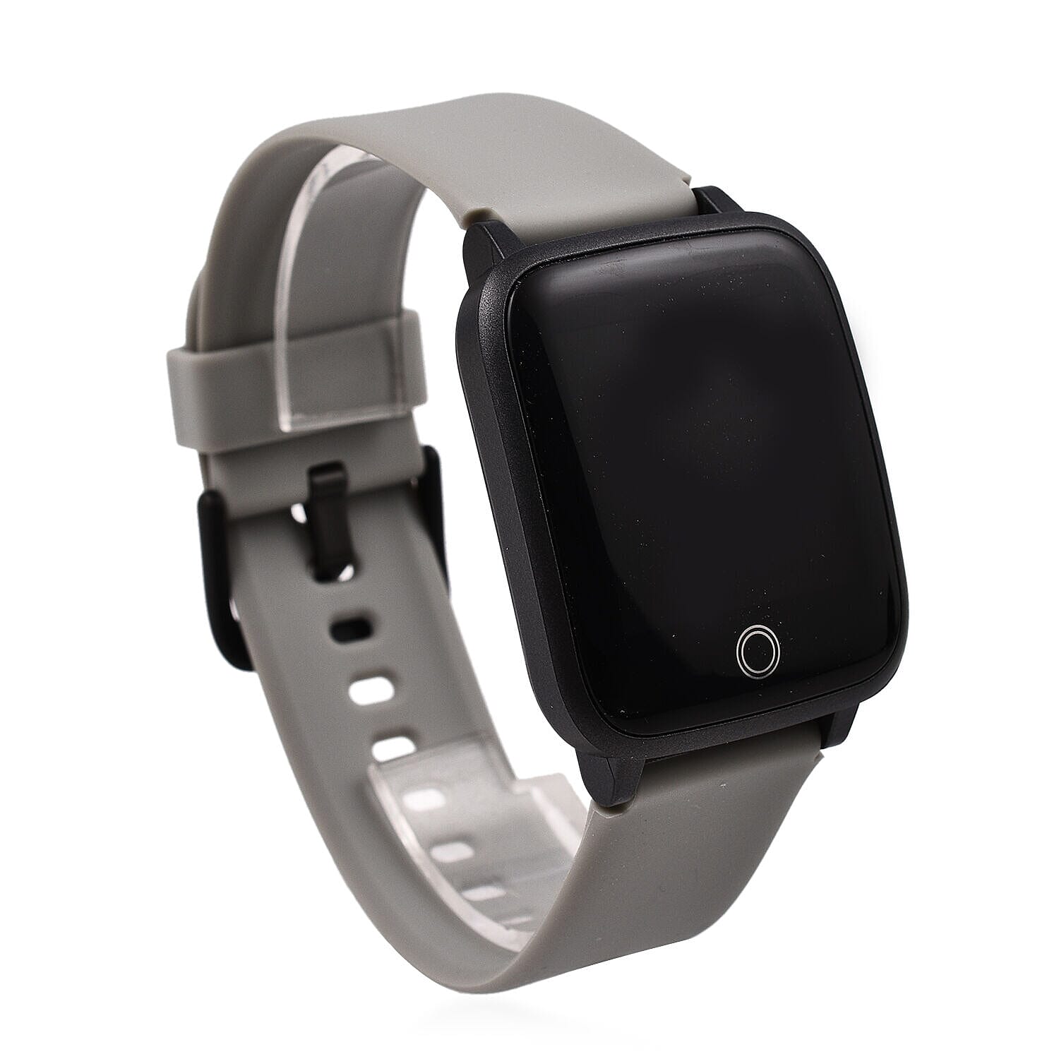 IP68 Water Proof Smart Watch with Touch Control, Heart Rate Monitor, Step Counter, Sleep Monitor, Calorie counter, Call and Message Notification, Sports and Relax Mode, for Android and IOS - Grey