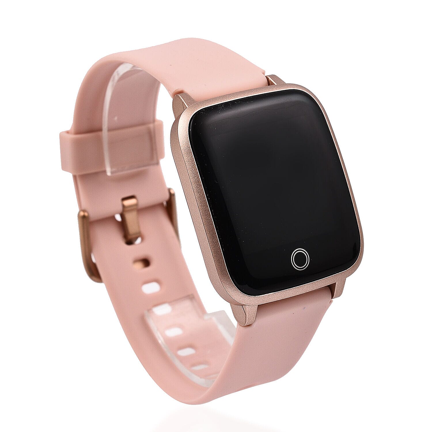 IP68 Water Proof Smart Watch with Touch Control, Heart Rate Monitor, Step Counter, Sleep Monitor, Calorie counter, Call and Message Notification, Sports and Relax Mode, for Android and IOS- Pink