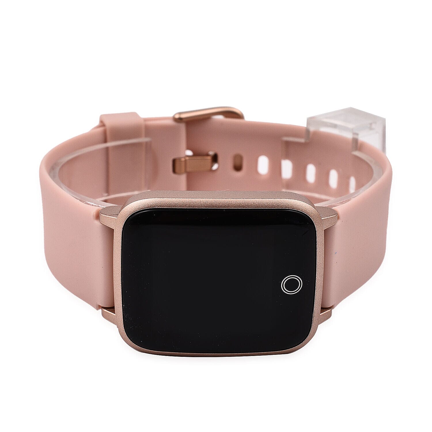 IP68 Water Proof Smart Watch with Touch Control, Heart Rate Monitor, Step Counter, Sleep Monitor, Calorie counter, Call and Message Notification, Sports and Relax Mode, for Android and IOS- Pink