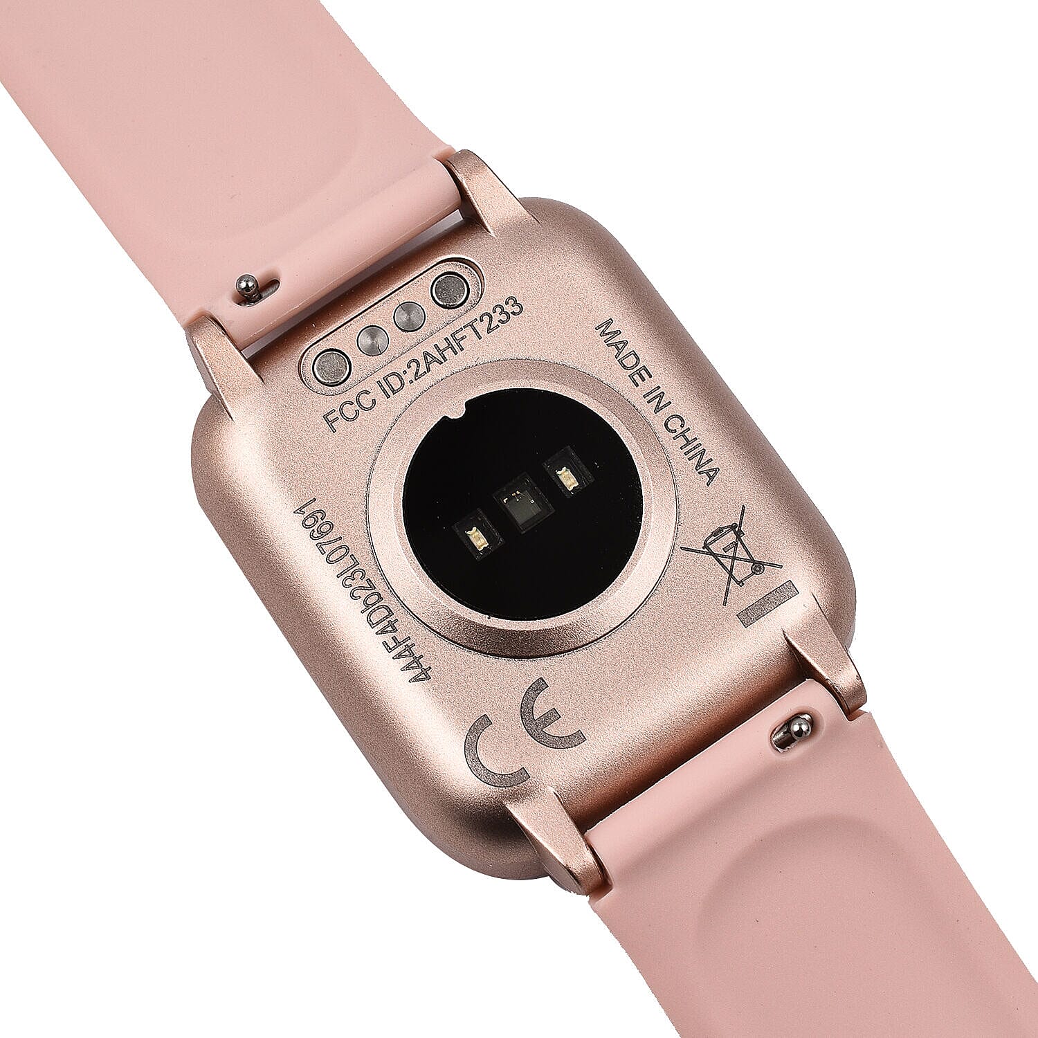 IP68 Water Proof Smart Watch with Touch Control, Heart Rate Monitor, Step Counter, Sleep Monitor, Calorie counter, Call and Message Notification, Sports and Relax Mode, for Android and IOS- Pink