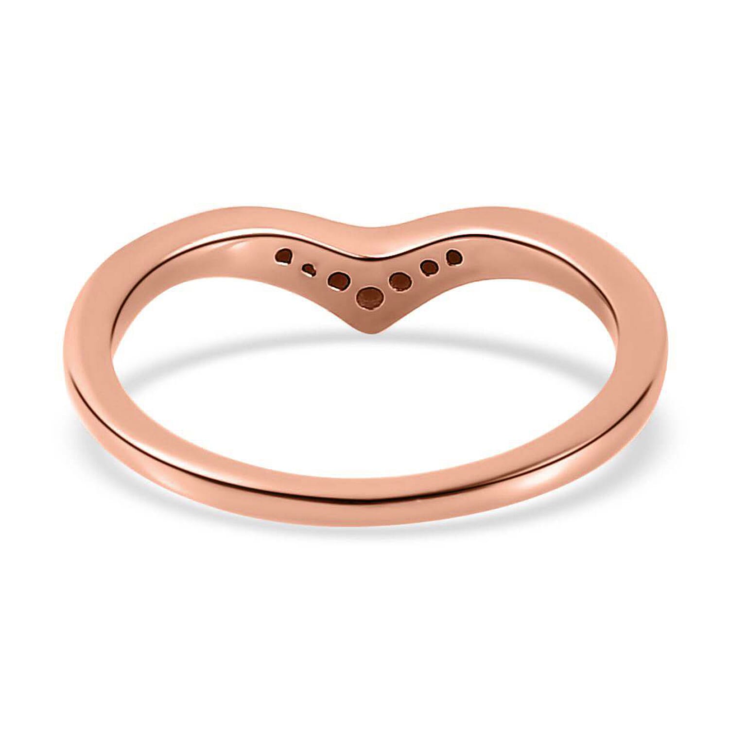 Diamond Wishbone Ring in Sterling Silver