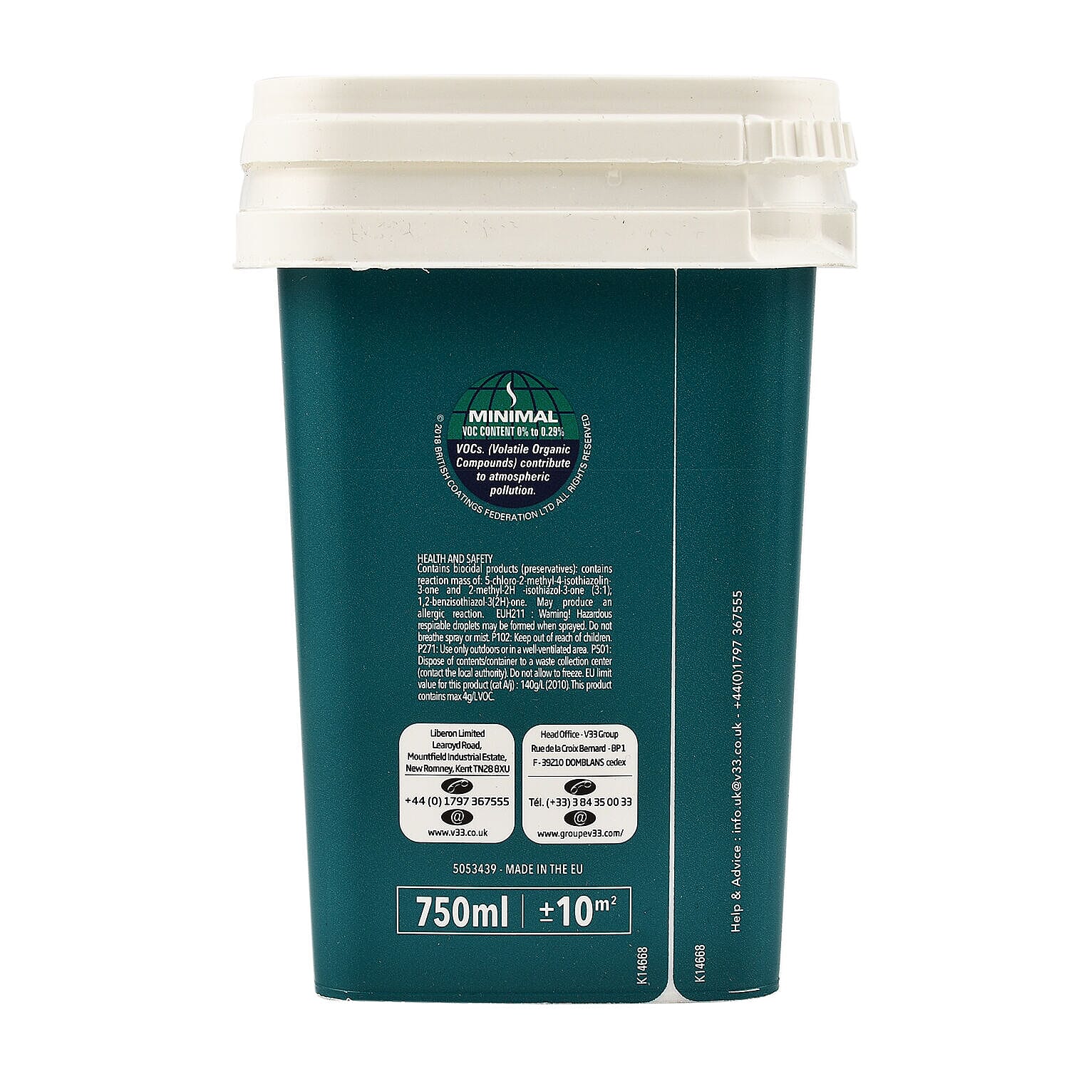 V33 Renovation Wall Tiling & Panelling Paint Satin Finish - 750ml - Soft Grey