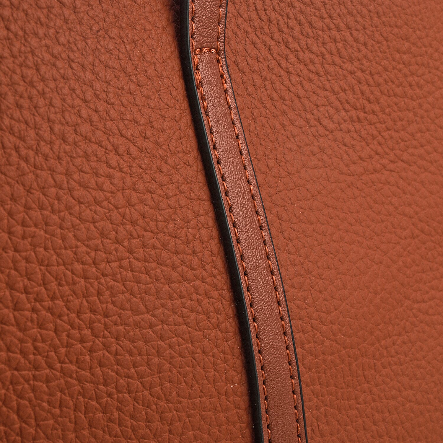 Genuine Leather Solid Tote Bag - Dusky Pink