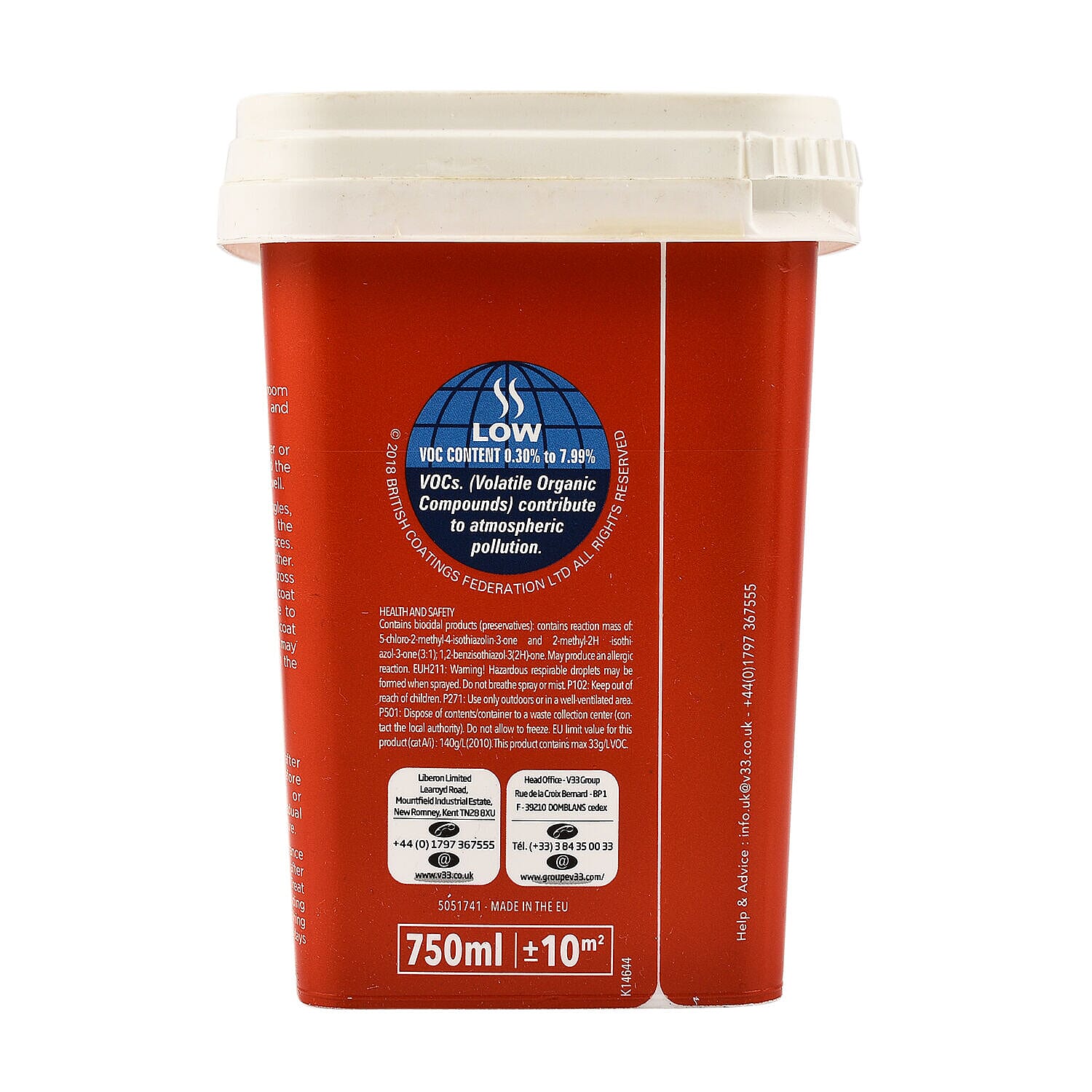 V33 Renovation Radiator & Appliances Paint Satin Finish - 750ml  Soft Grey