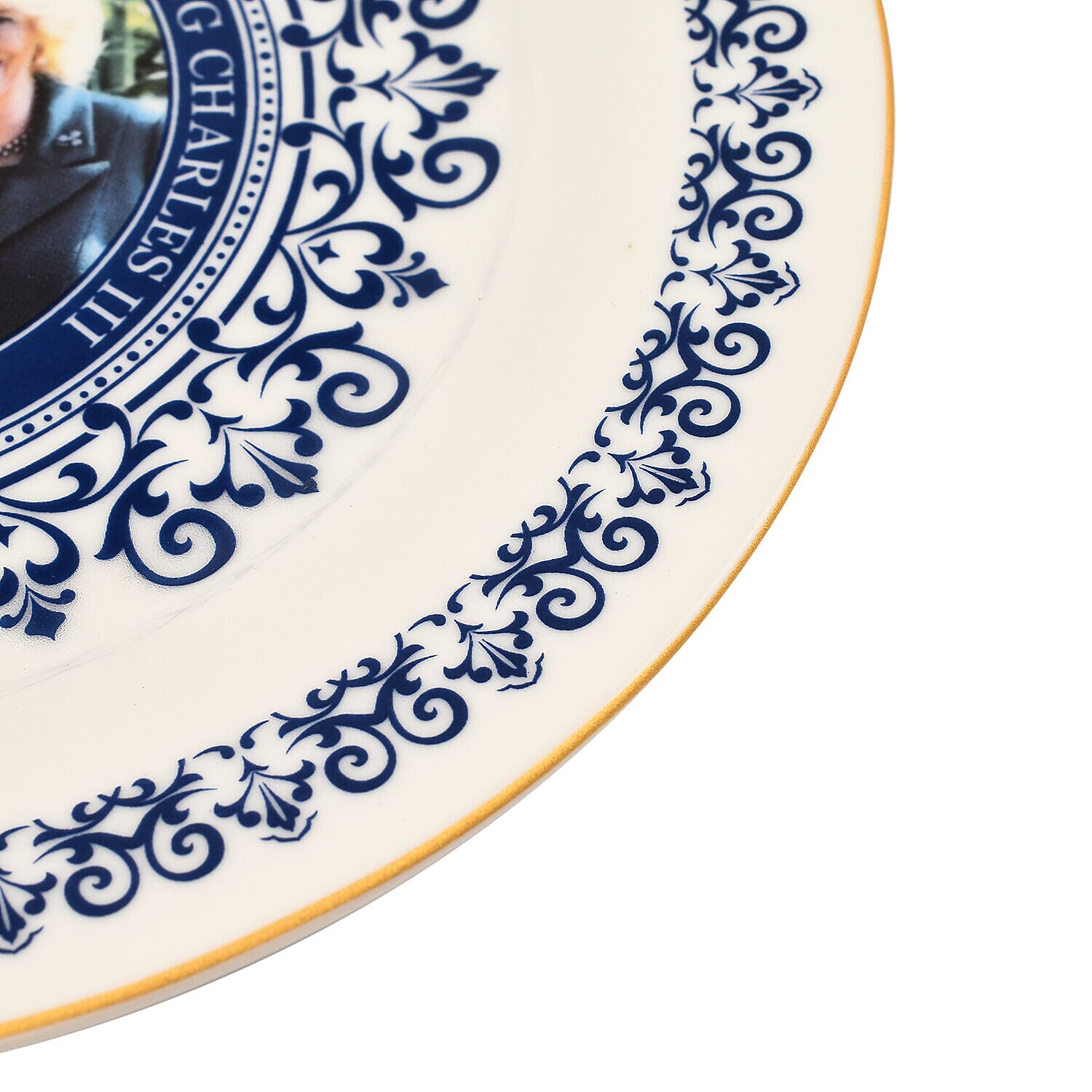 Charles & Camilla Commemorative Plate ( Diameter - 8inch) - Blue