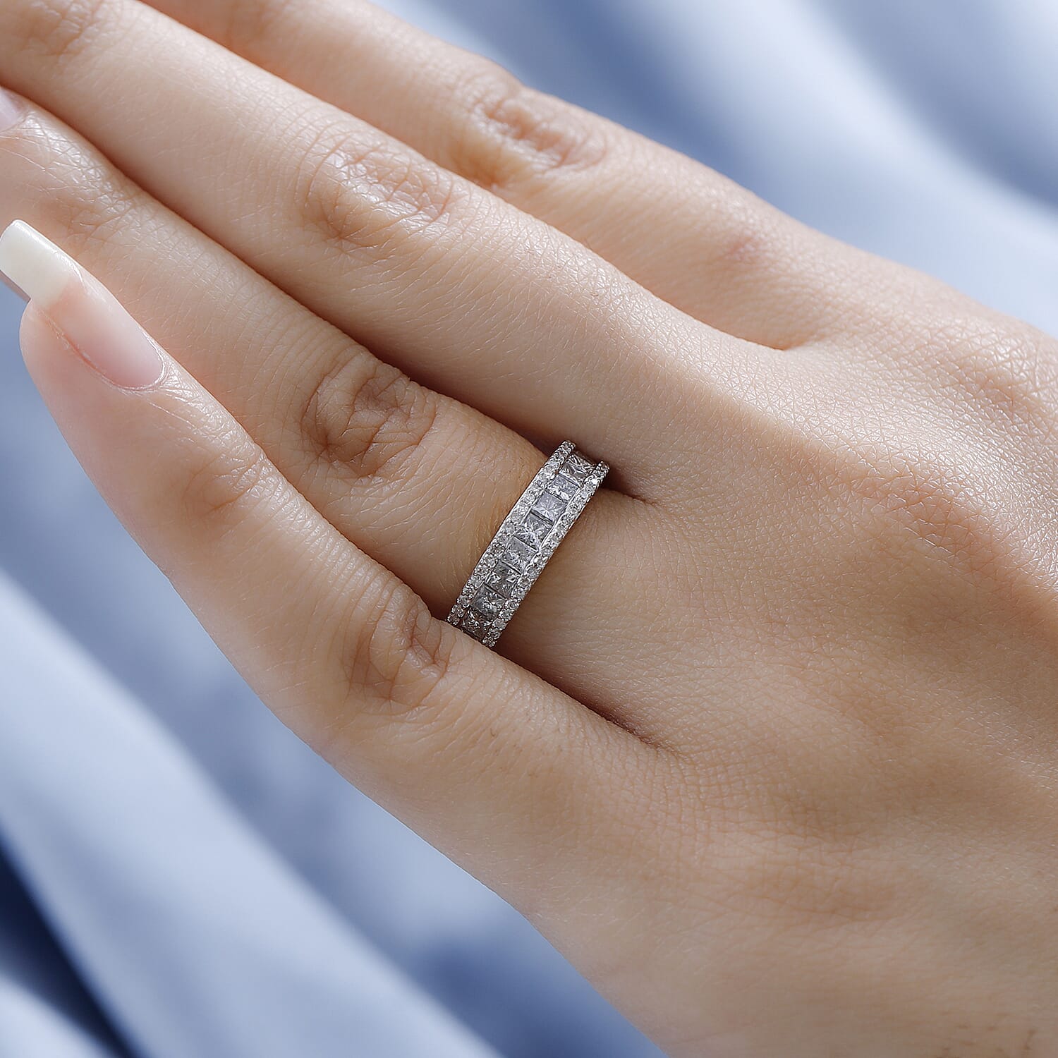 9K Yellow Gold SGL Certified Diamond (G-H) Band Ring 1.00 Ct