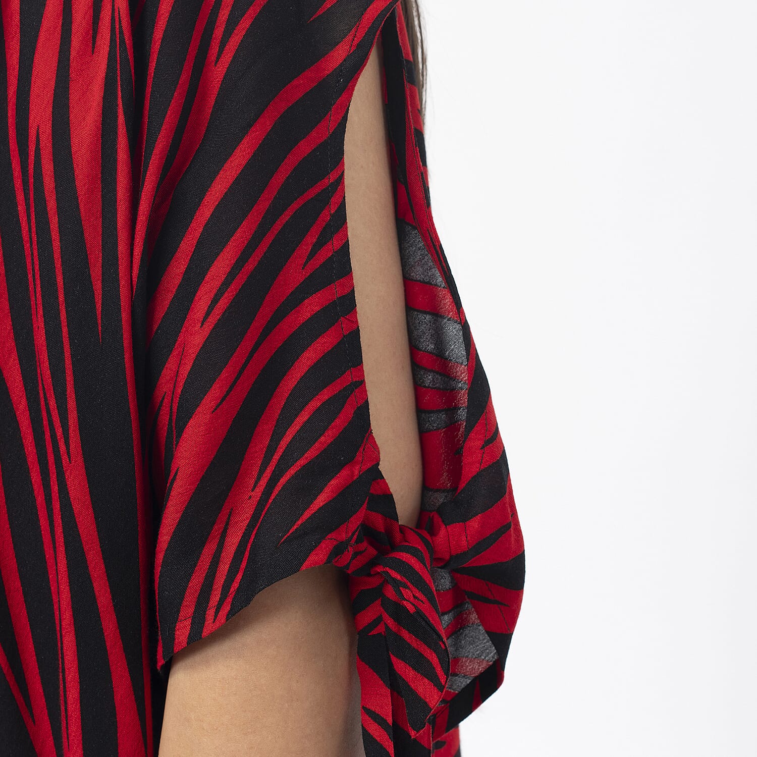 Tamsy Viscose Printed Top (Size 99x1 cm) - Brown & Brown