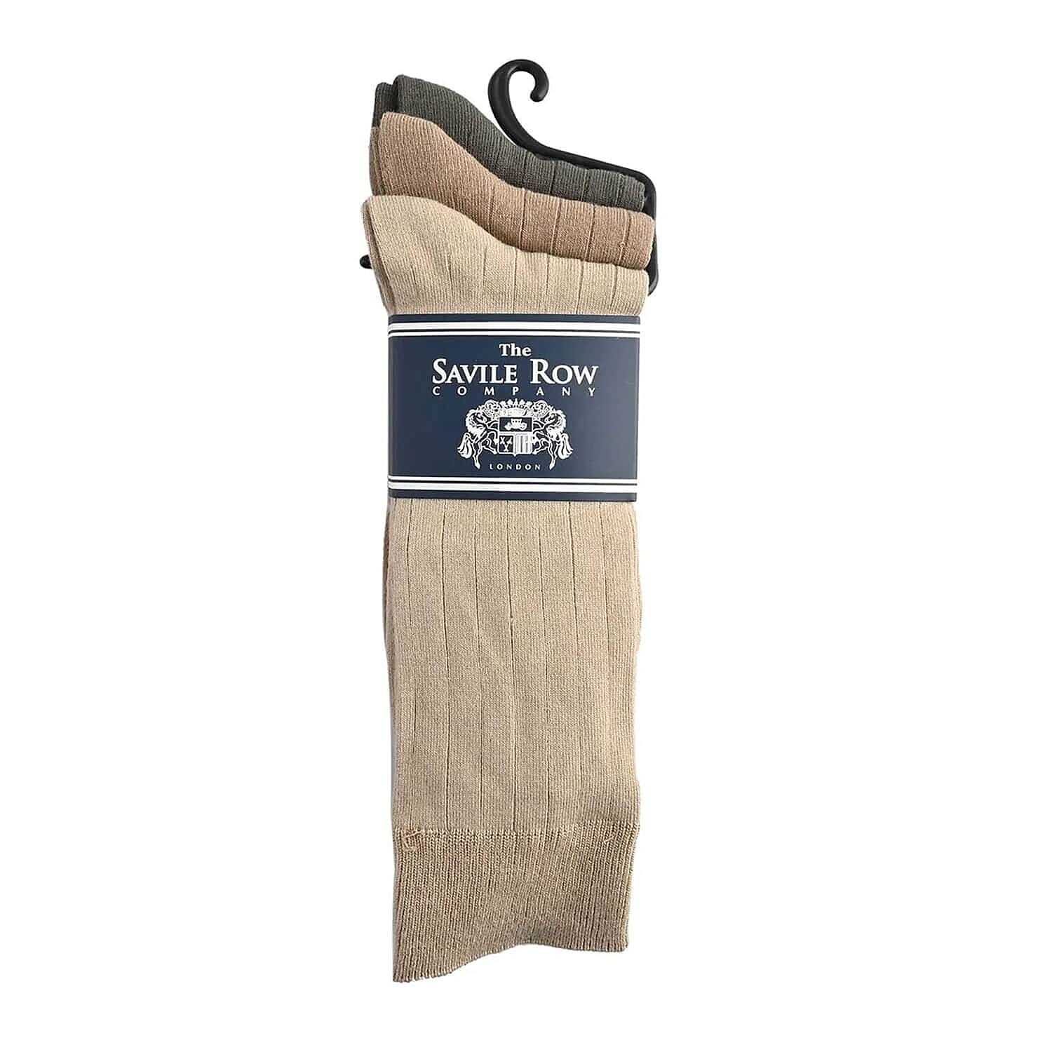 LUXURY GIFT IDEA- The Savile Row Company Set of 3 Bamboo Blend Socks (Size 7-12)