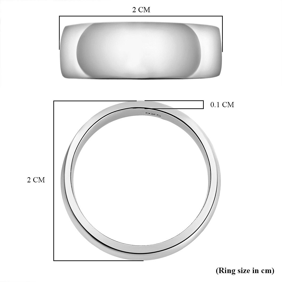 Band Ring in Sterling Silver