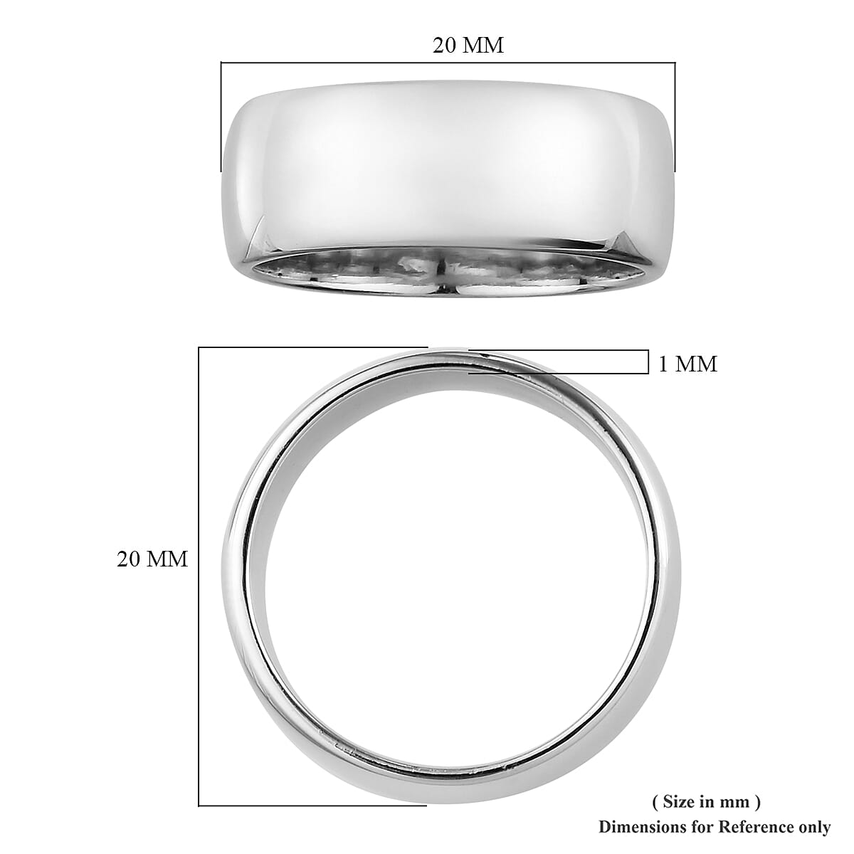 Band Ring in Sterling Silver