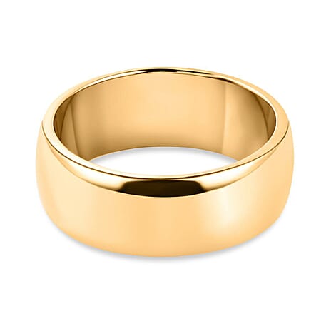 18K Yellow Gold Vermeil Plated Sterling Silver Ring Silver Wt : 4.49 Gms.