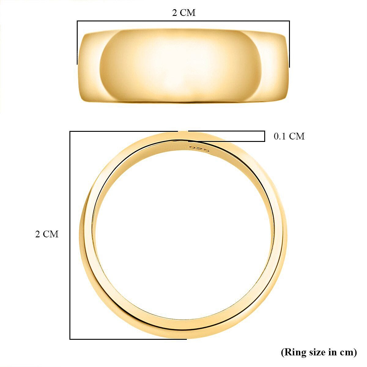 Band Ring in Sterling Silver