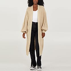 Nova of London Edge to Edge Knitted Long Cardigan (One Size) - Navy