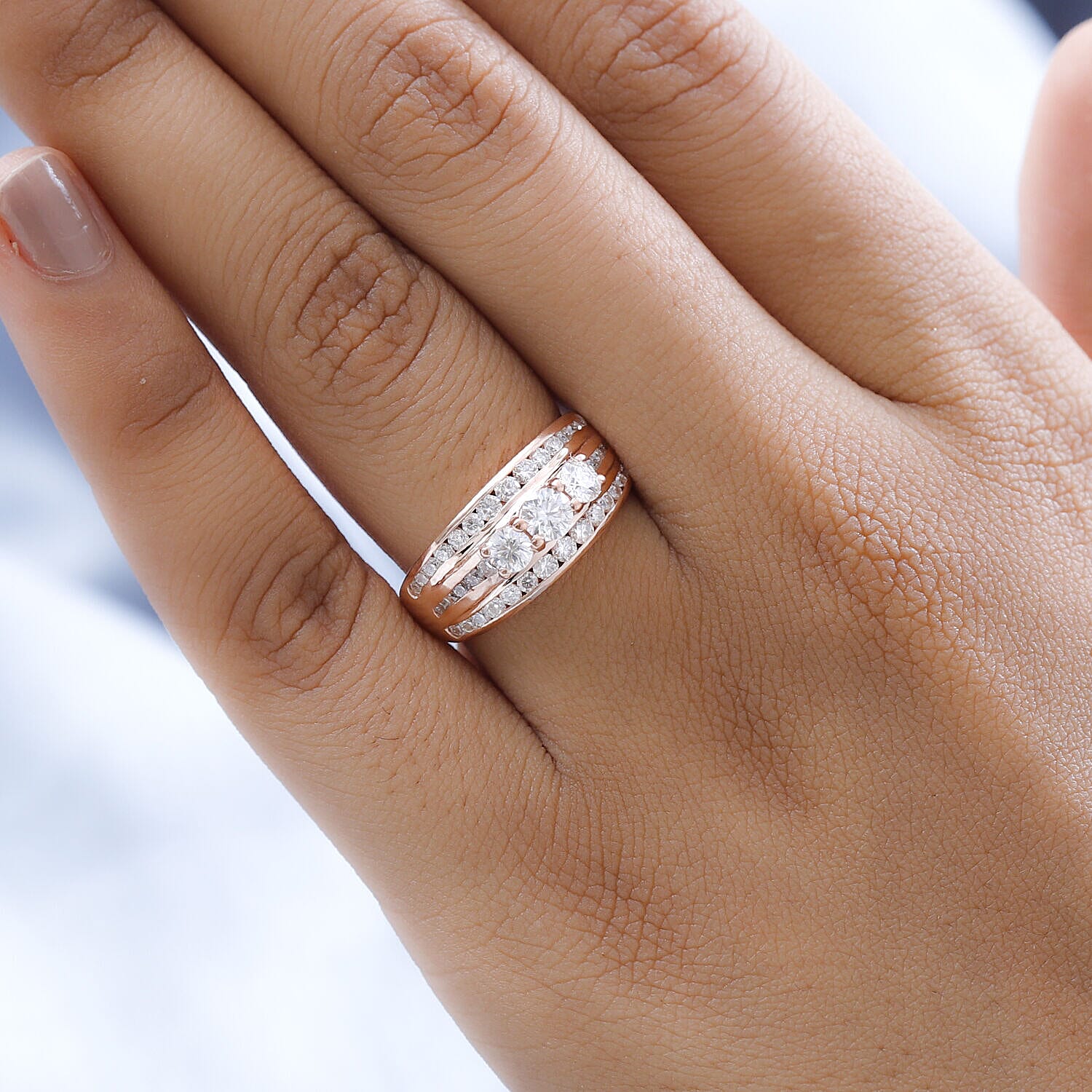 1.47 Ct Moissanite Ring in Sterling Silver