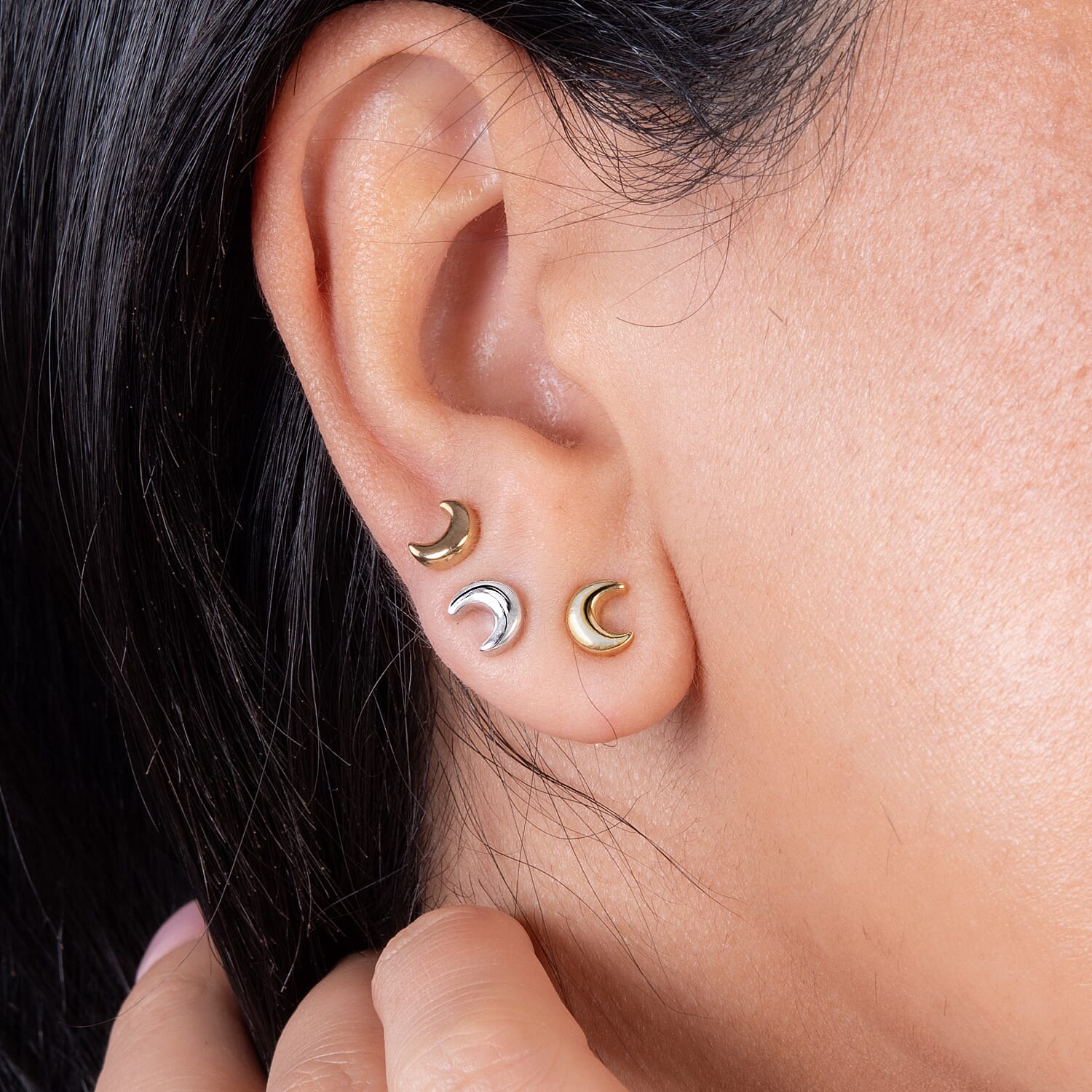 18K Vermeil Rose Gold Plated Sterling Silver Stud Earrings (with Push Back)