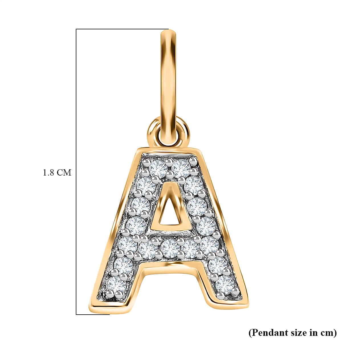 Diamond Initial B Pendant in 18K Vermeil Yellow Gold Plated Sterling Silver 0.17 Ct Diamond Initial B Pendant in 18K Vermeil Yellow Gold Plated Sterling Silver 0.17 Ct